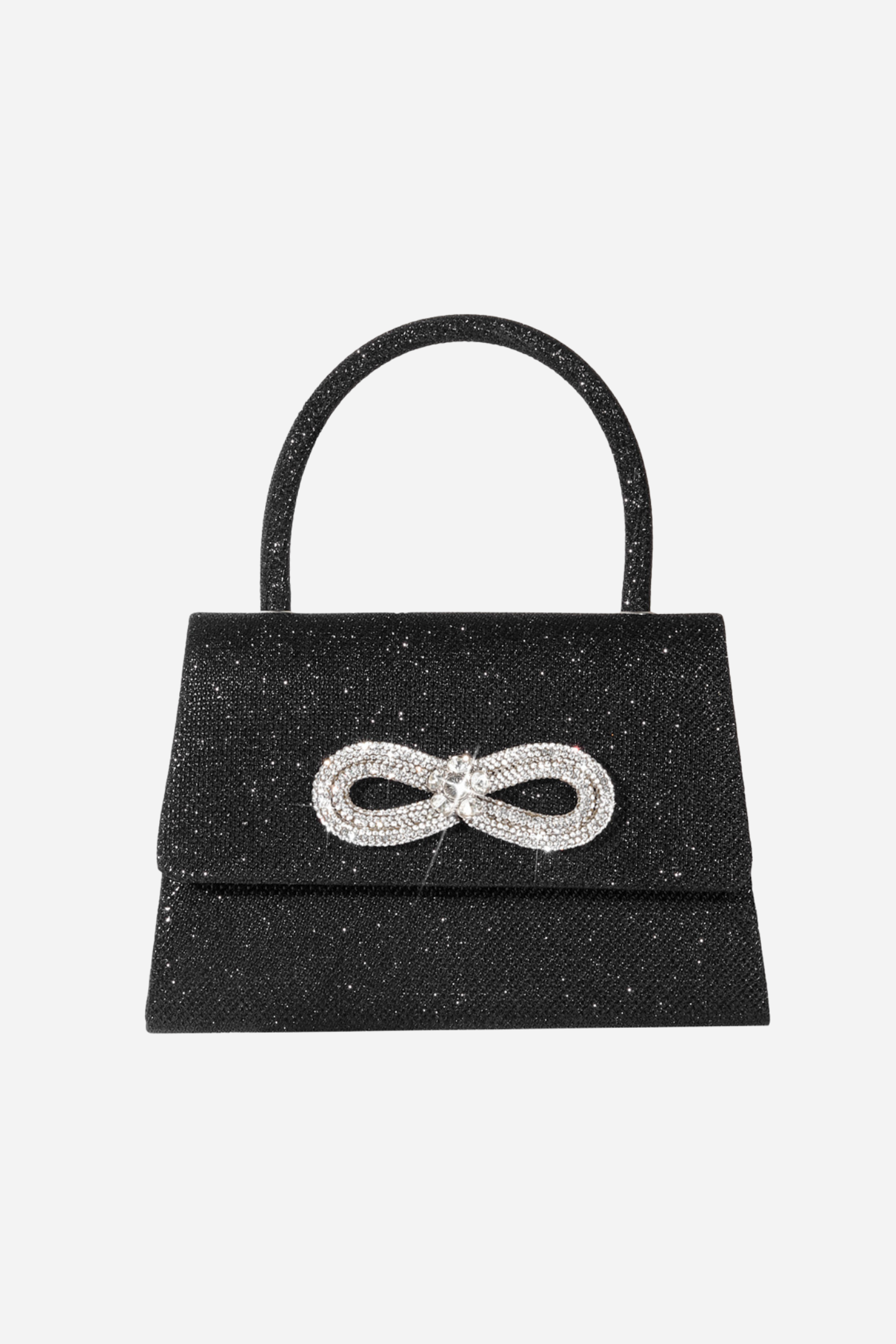 Metalik Parlak Diamante Saplı Çanta