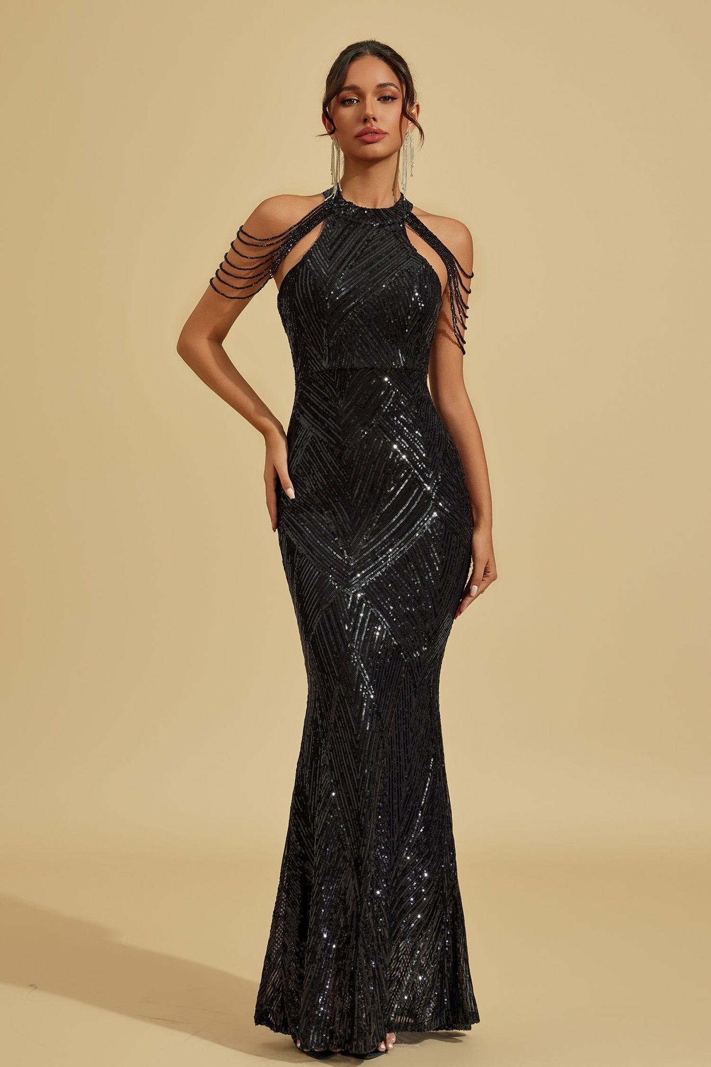 Iris Midnight Payet Maxi Elbise