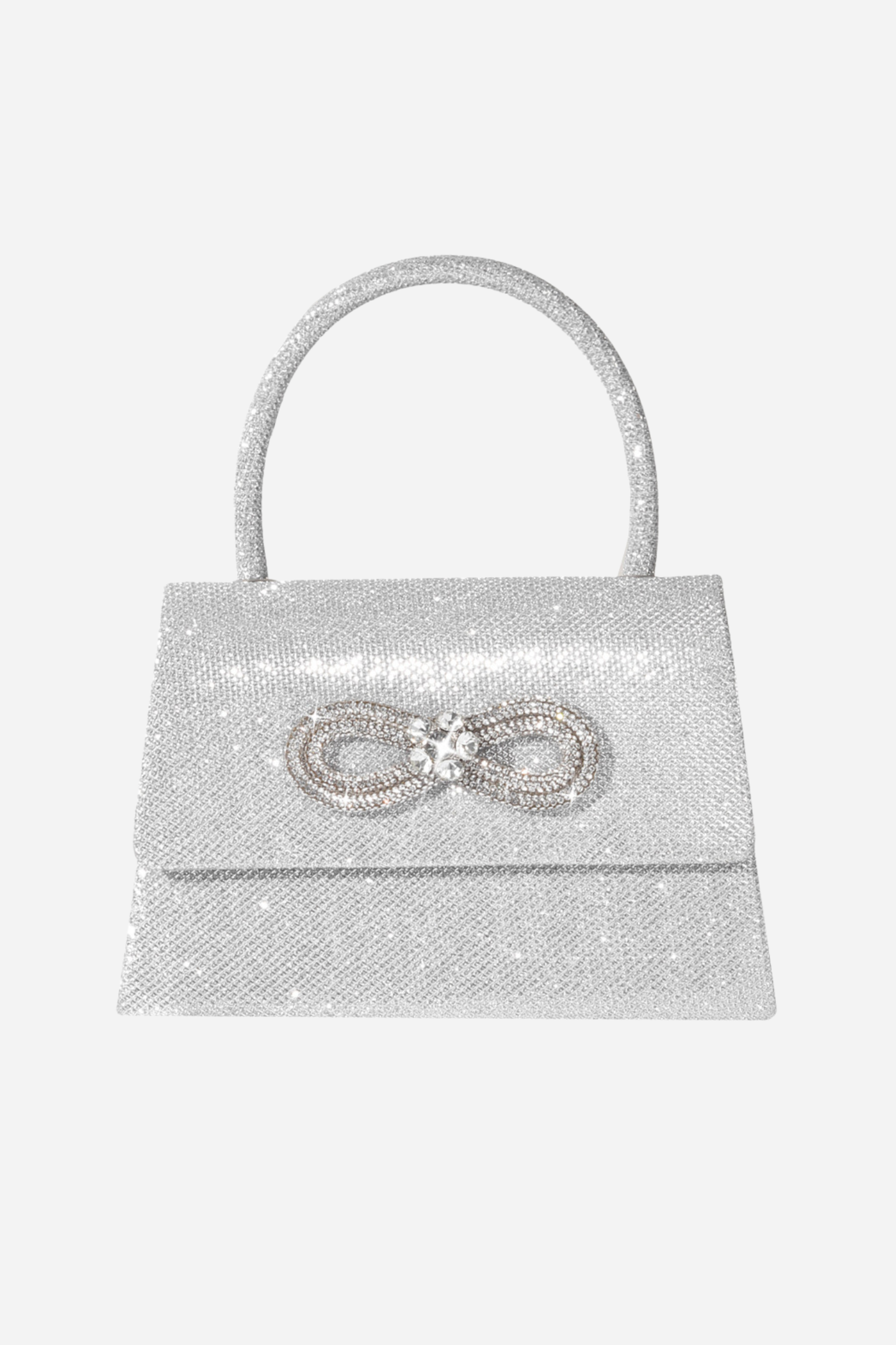 Metalik Parlak Diamante Saplı Çanta