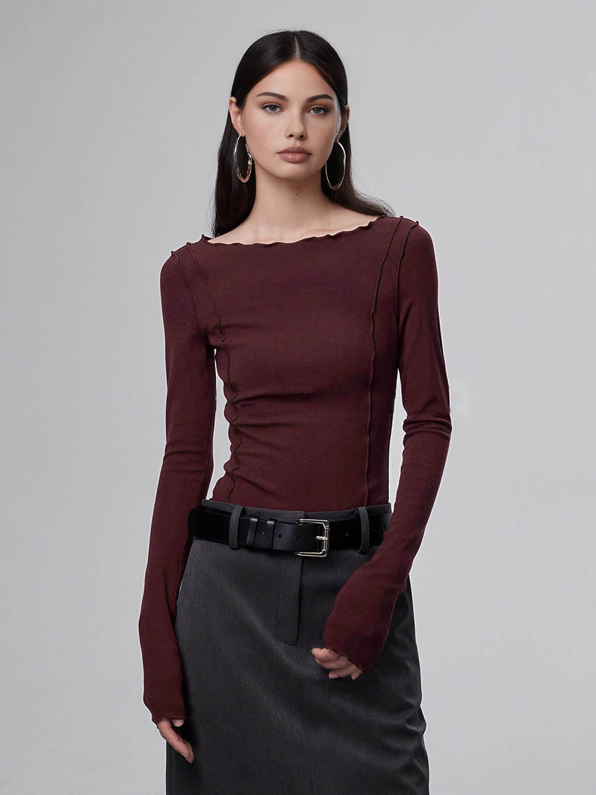 Marul Kesim Slim Tişört