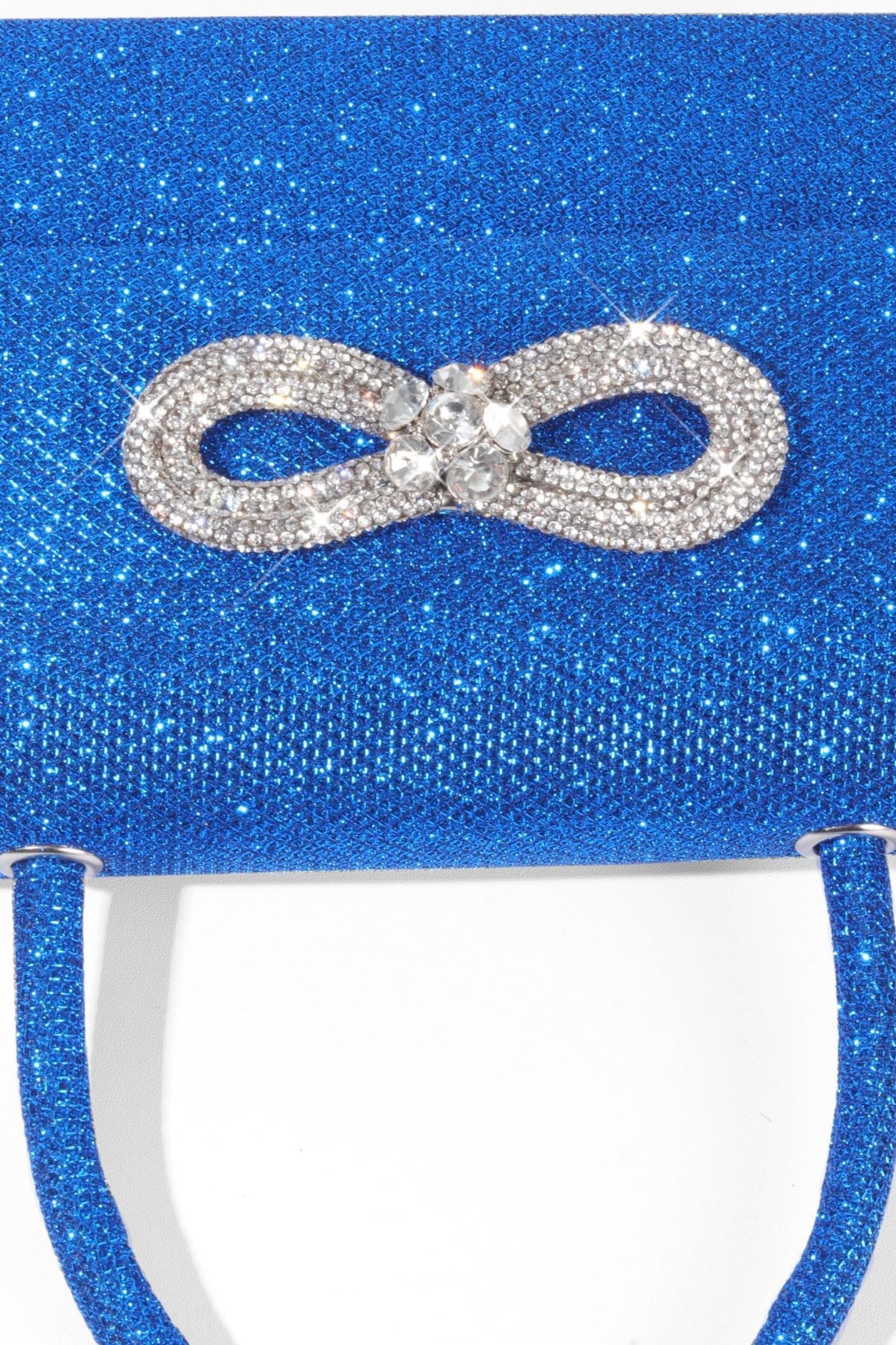 Metalik Parlak Diamante Saplı Çanta