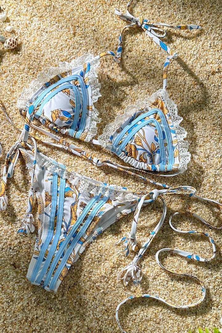 Gladys Baskılı Kurdeleli Bikini