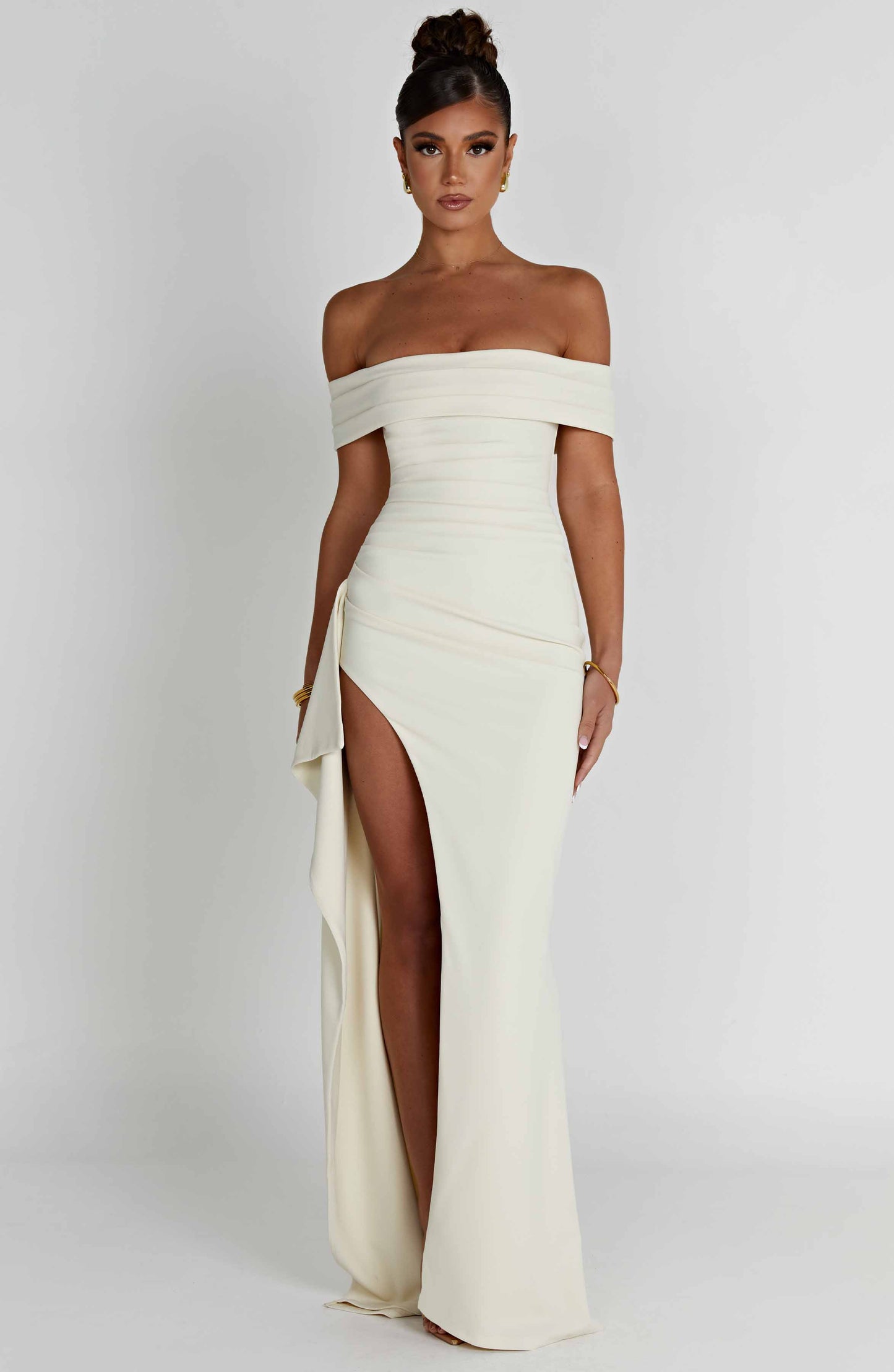 Joyce Maxi Elbise - Fildişi