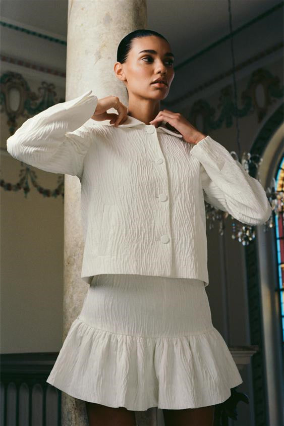 Denise Yaka Blazer Dokulu Takım