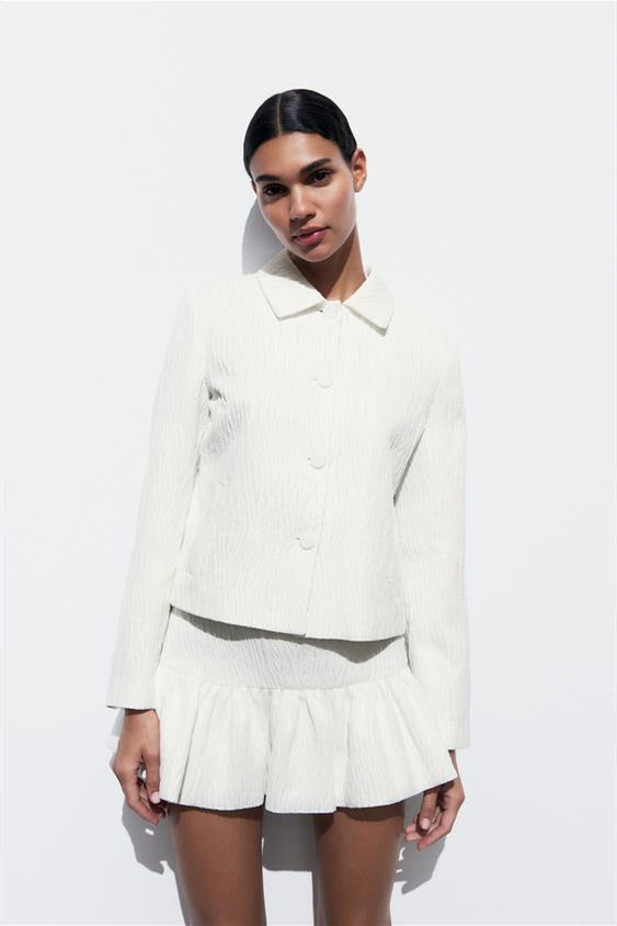 Denise Yaka Blazer Dokulu Takım