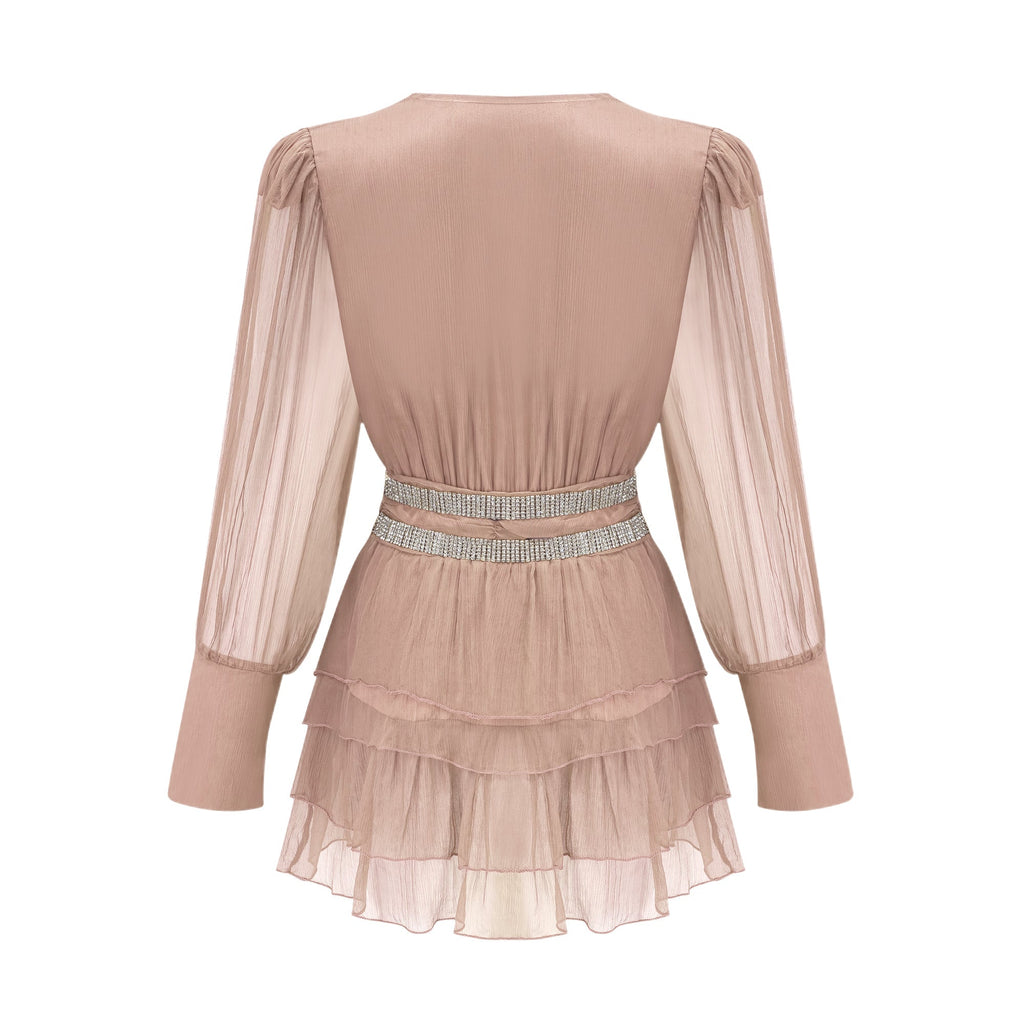 Ellica kristal mini elbise
