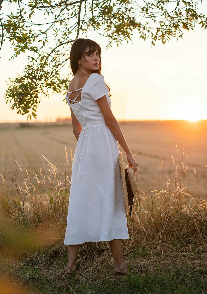 Estelle Keten Elbise