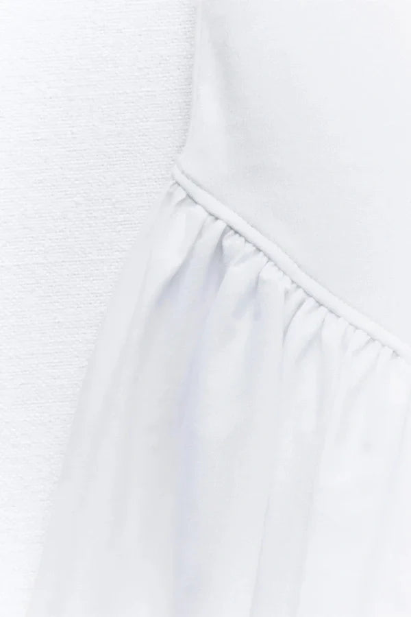 Aubrey Hafif Balon Etek Mini Elbise