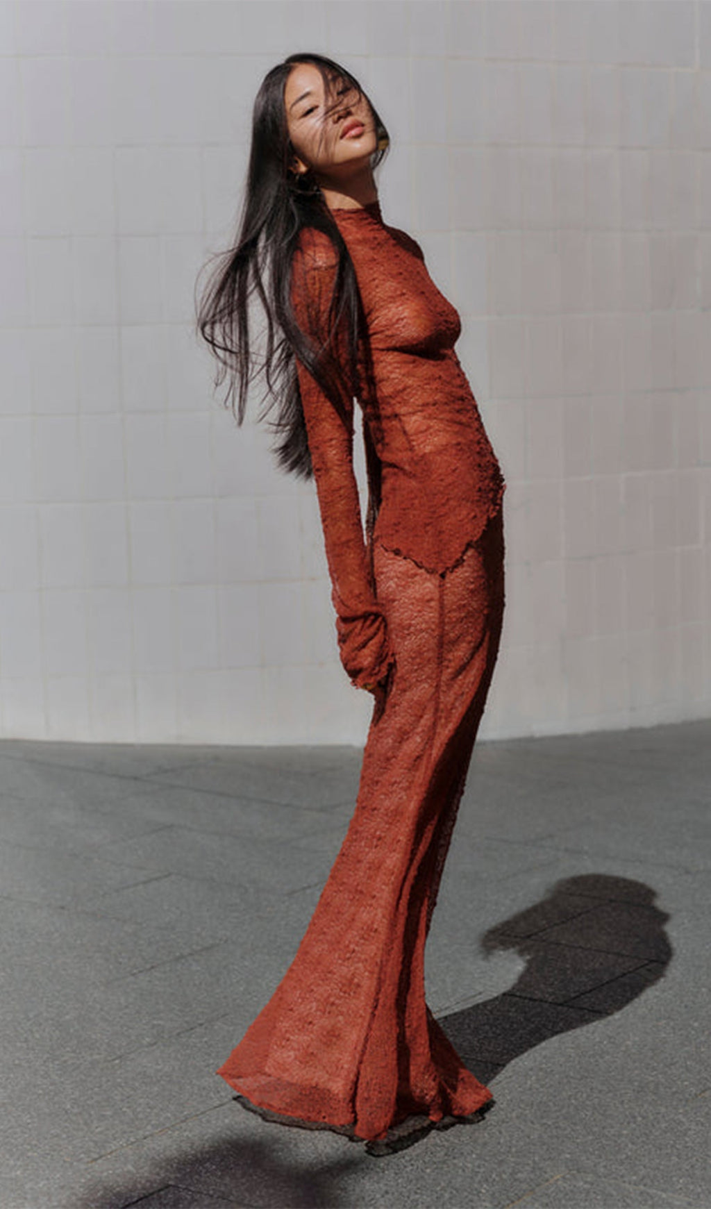 Transparan Dantel Etek Üst Takım