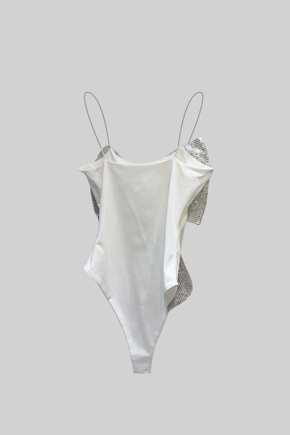 Önü Büyük Pullu Fiyonklu Bodysuit