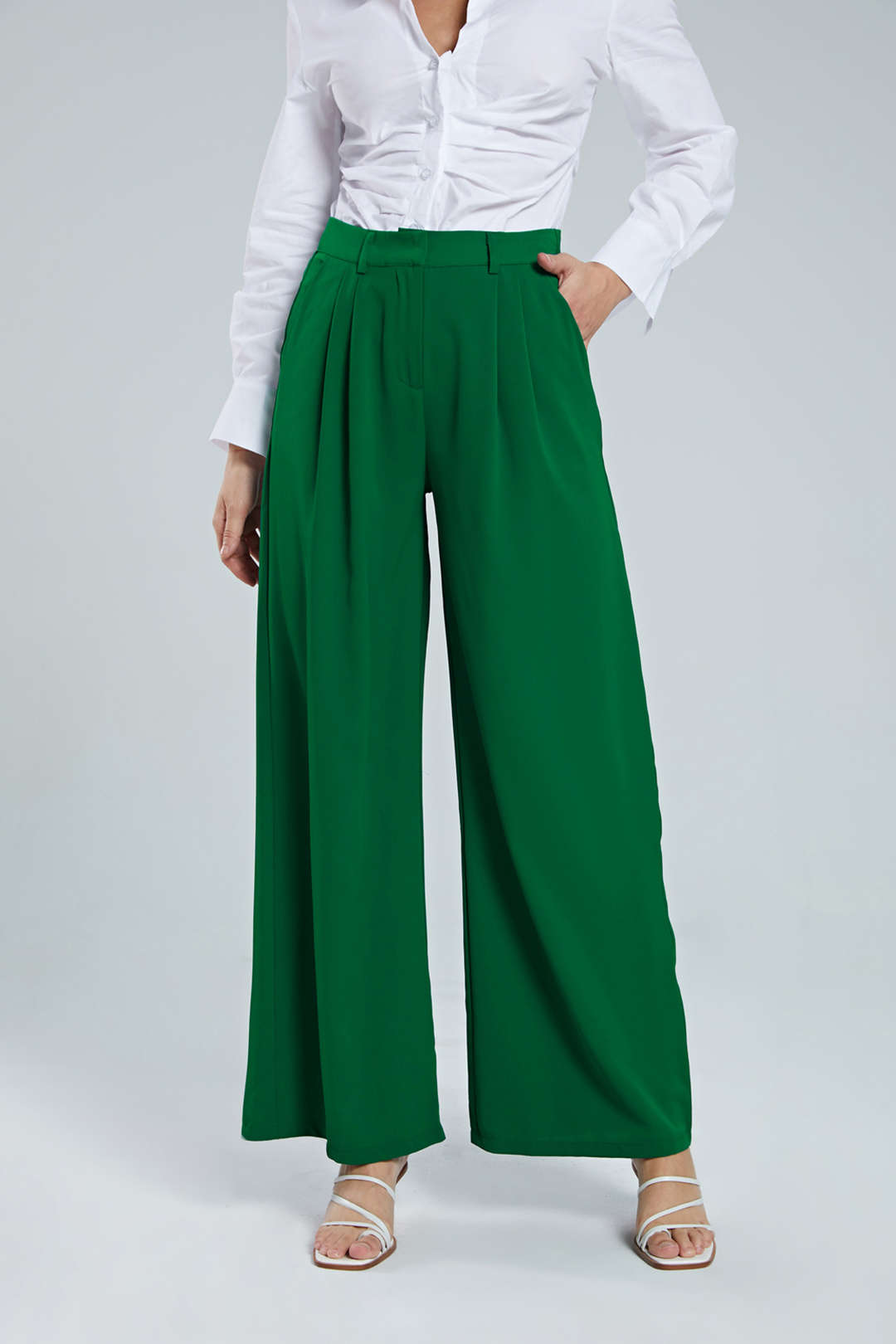 Verde Geniş Paça Takım Pantolon