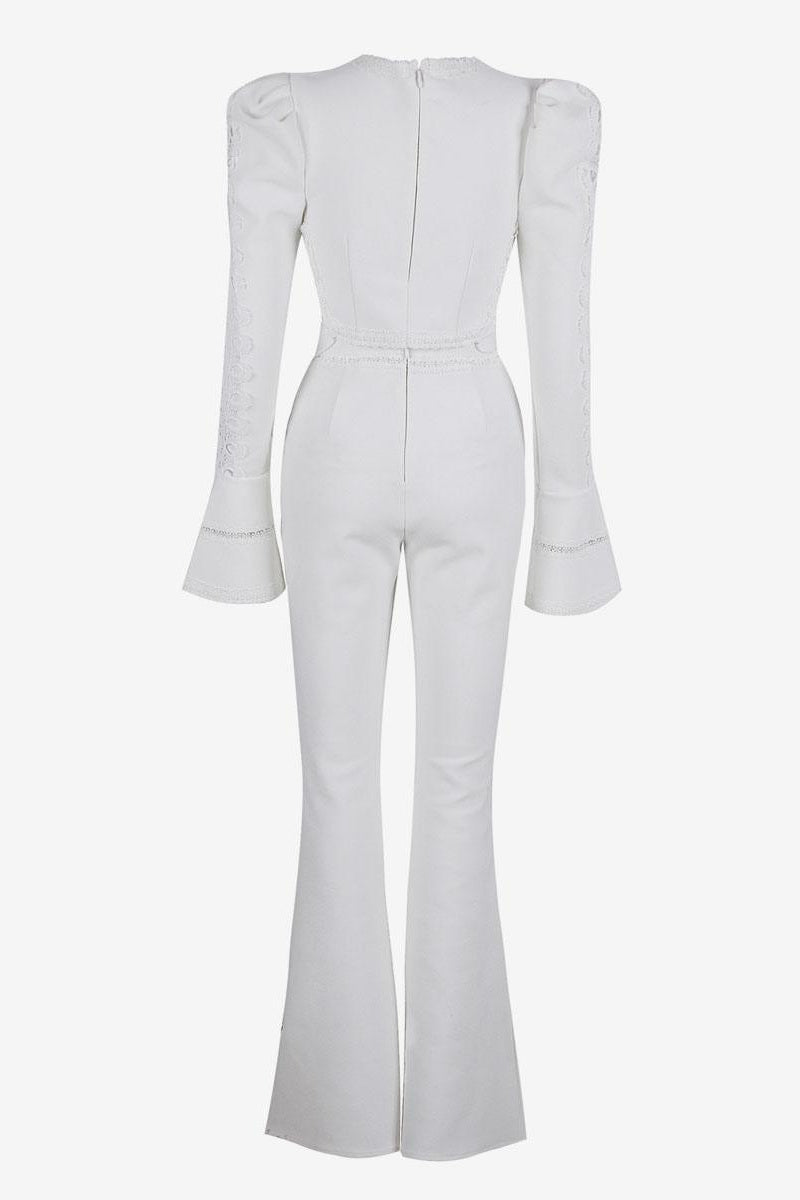 Victoria Hollow Out Flare Pantolon Takım