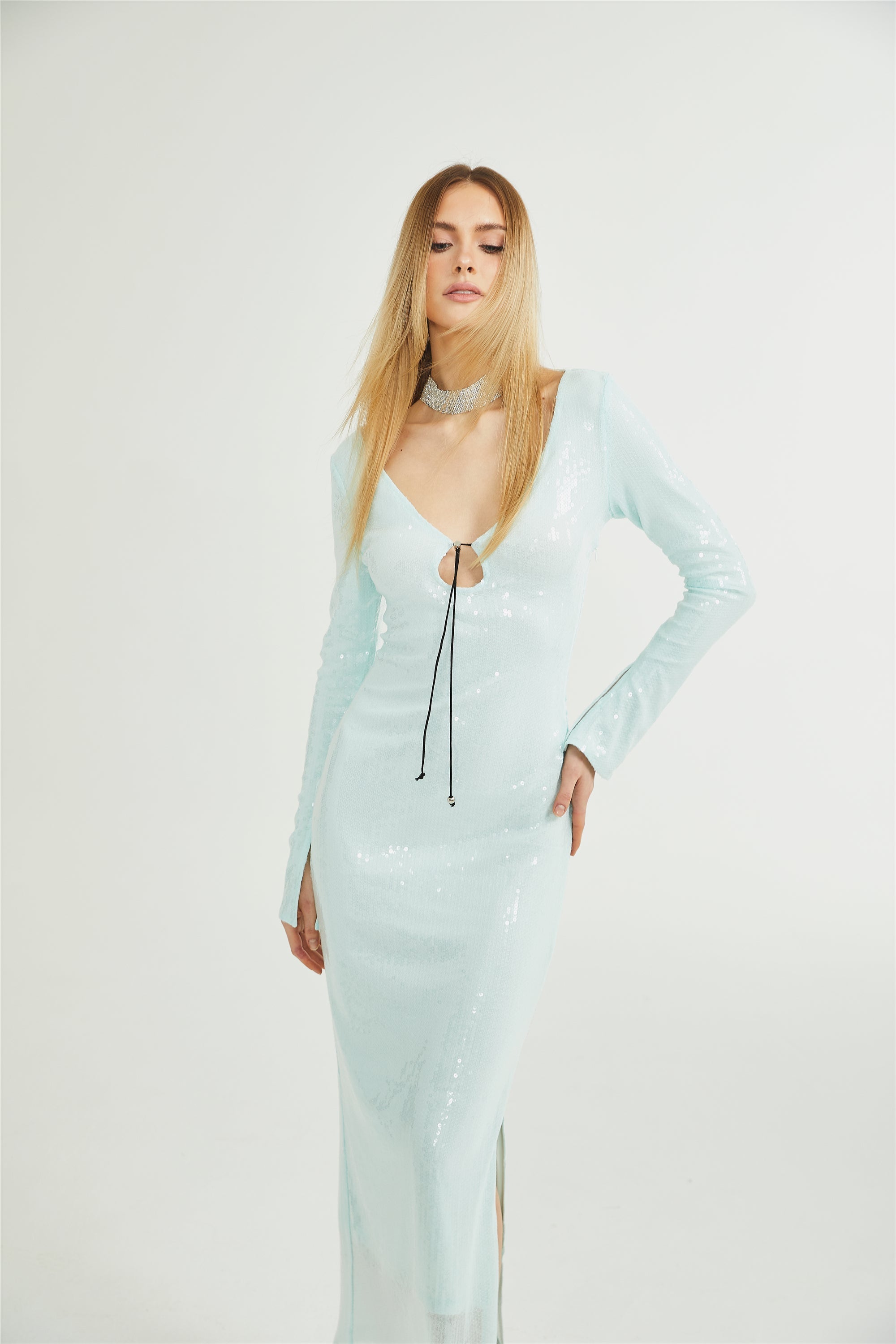 Rosalie midi elbise