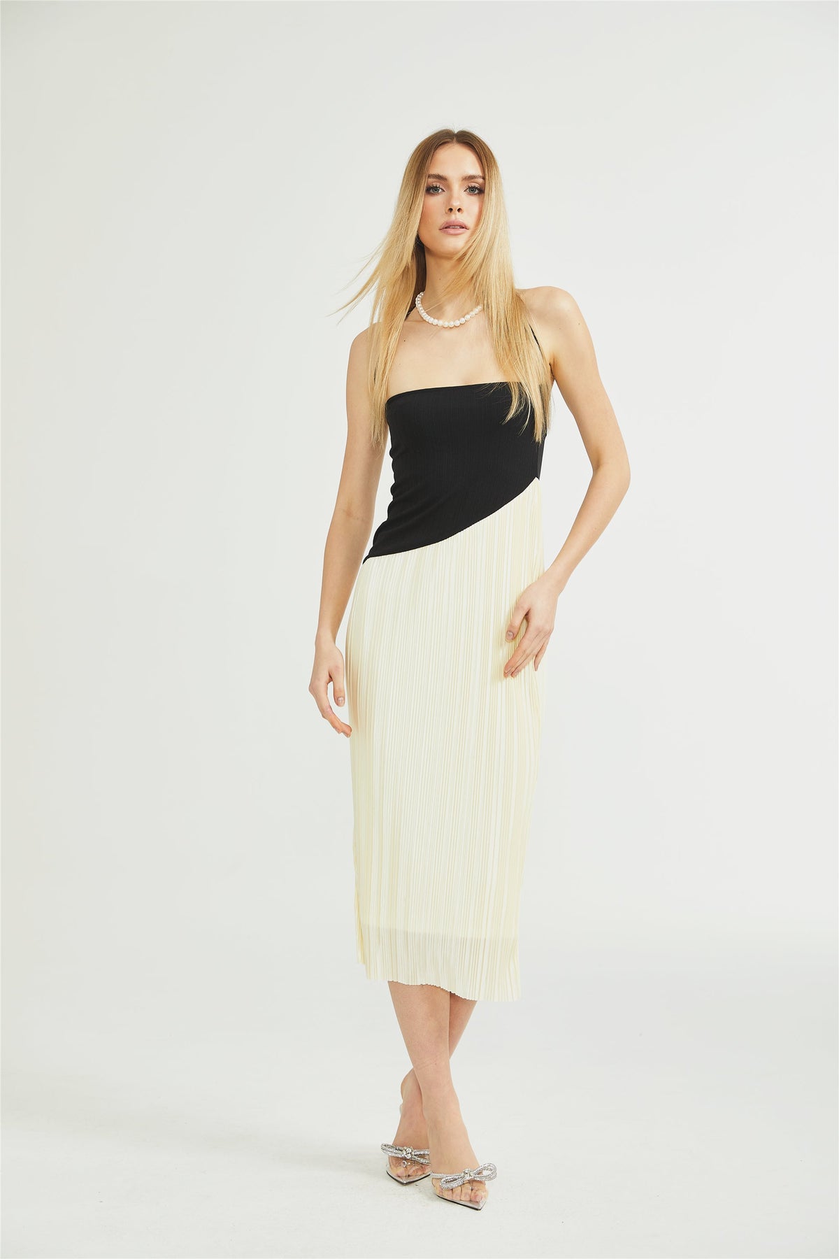 Giverny fit midi elbise