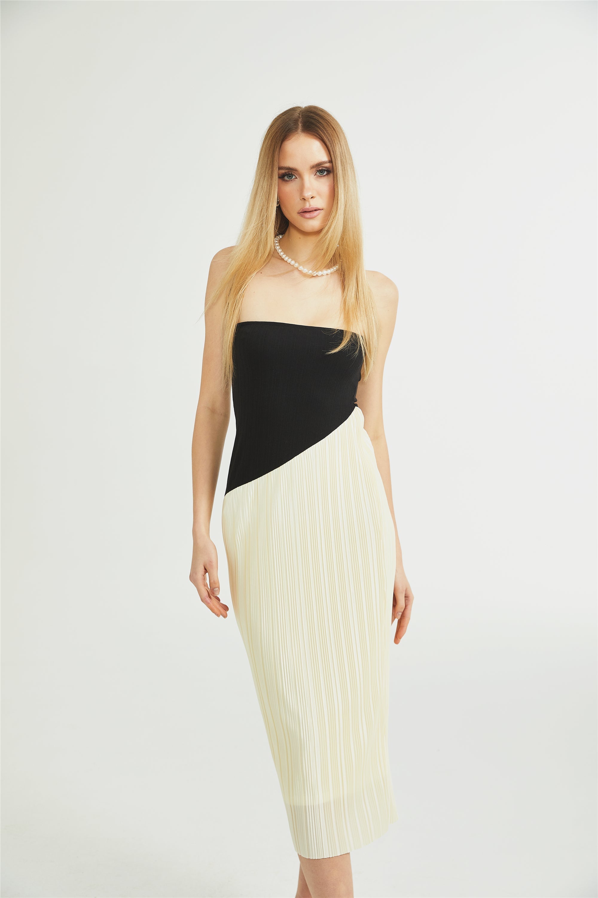 Giverny fit midi elbise
