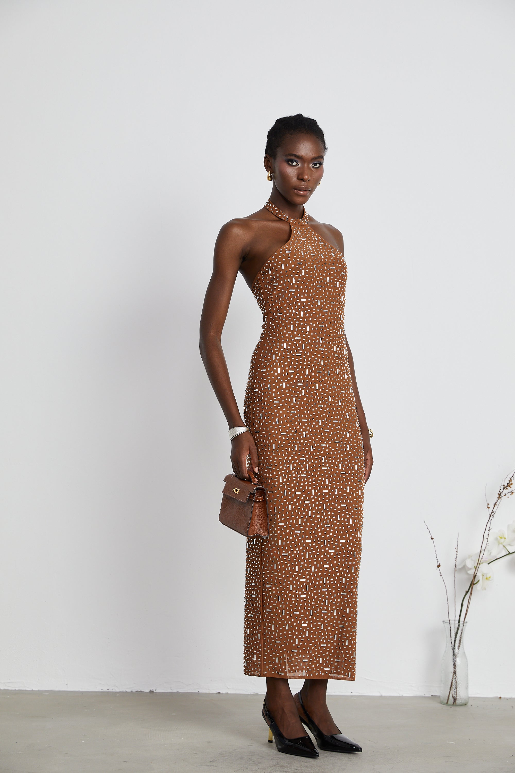 Désirée bodycon maksi elbise