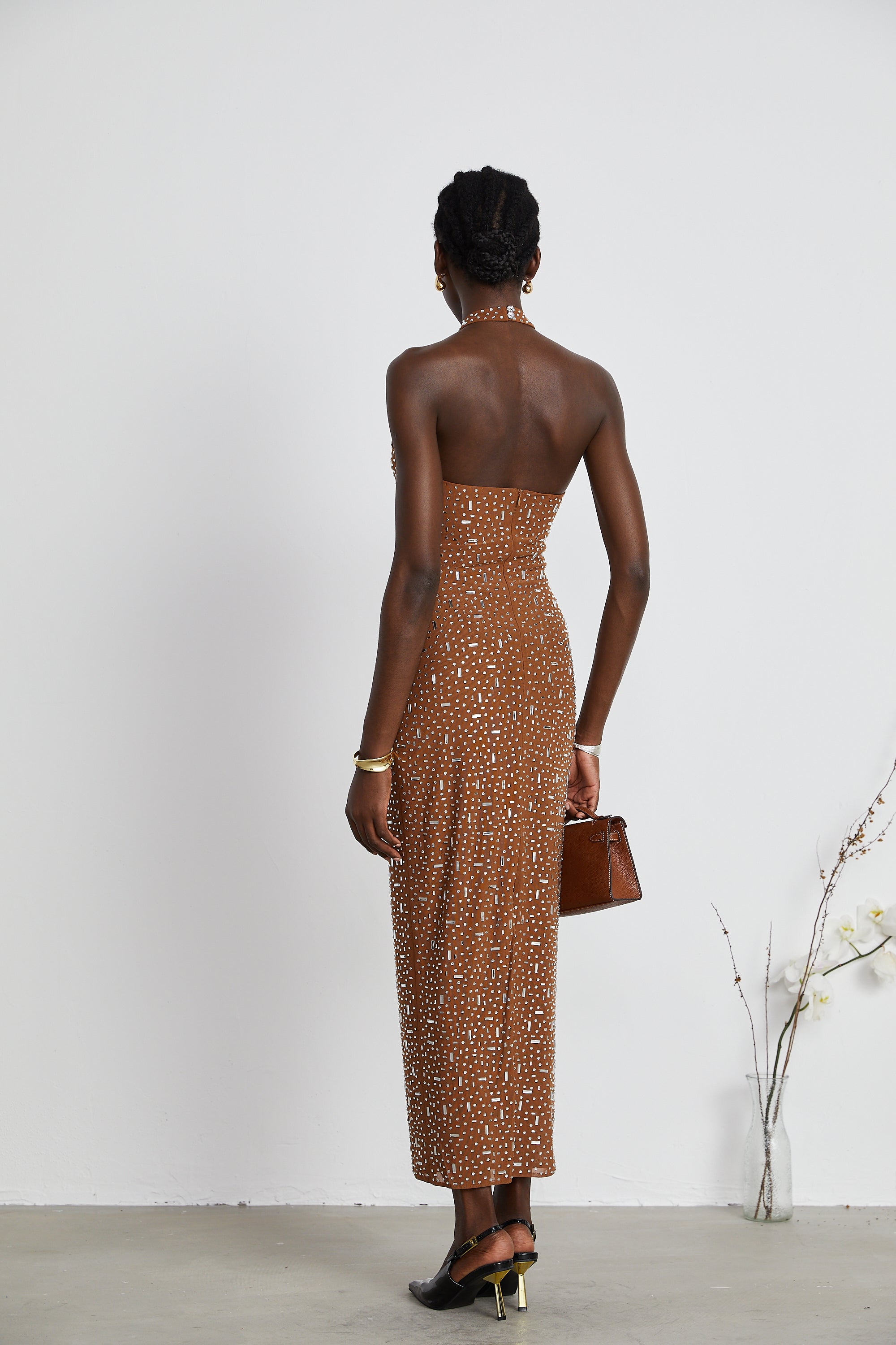 Désirée bodycon maksi elbise