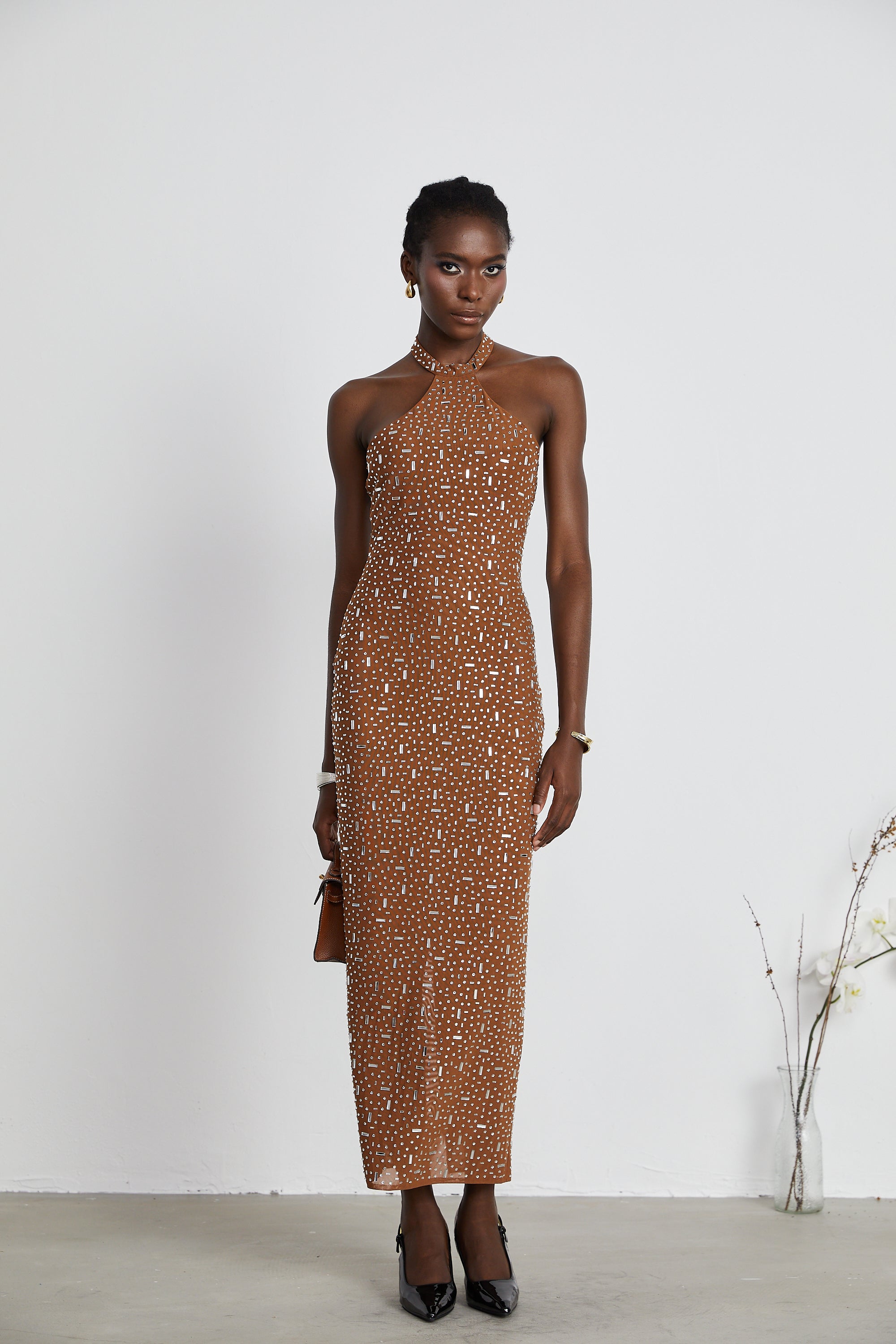 Désirée bodycon maksi elbise