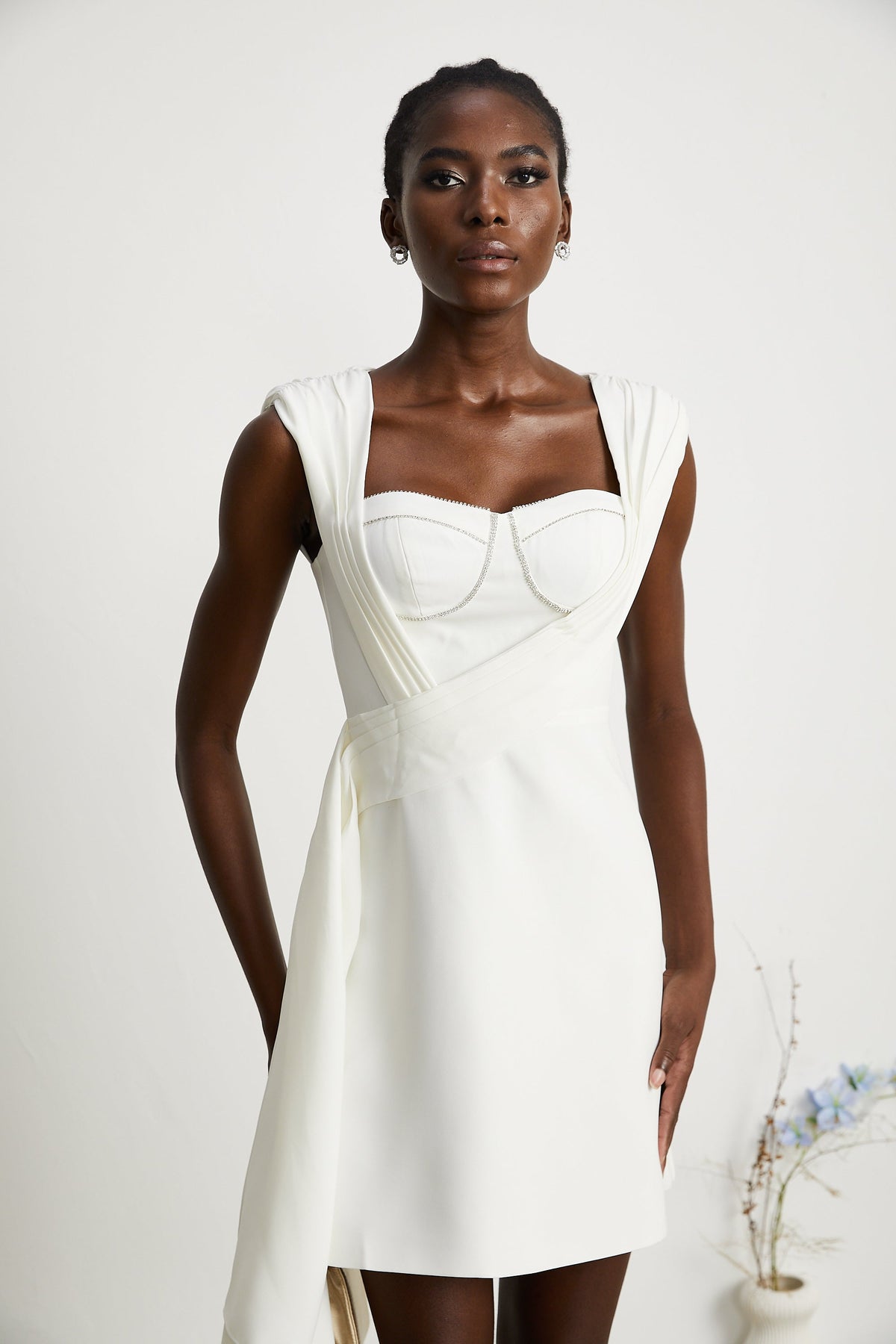 Solange kurdele mini elbise