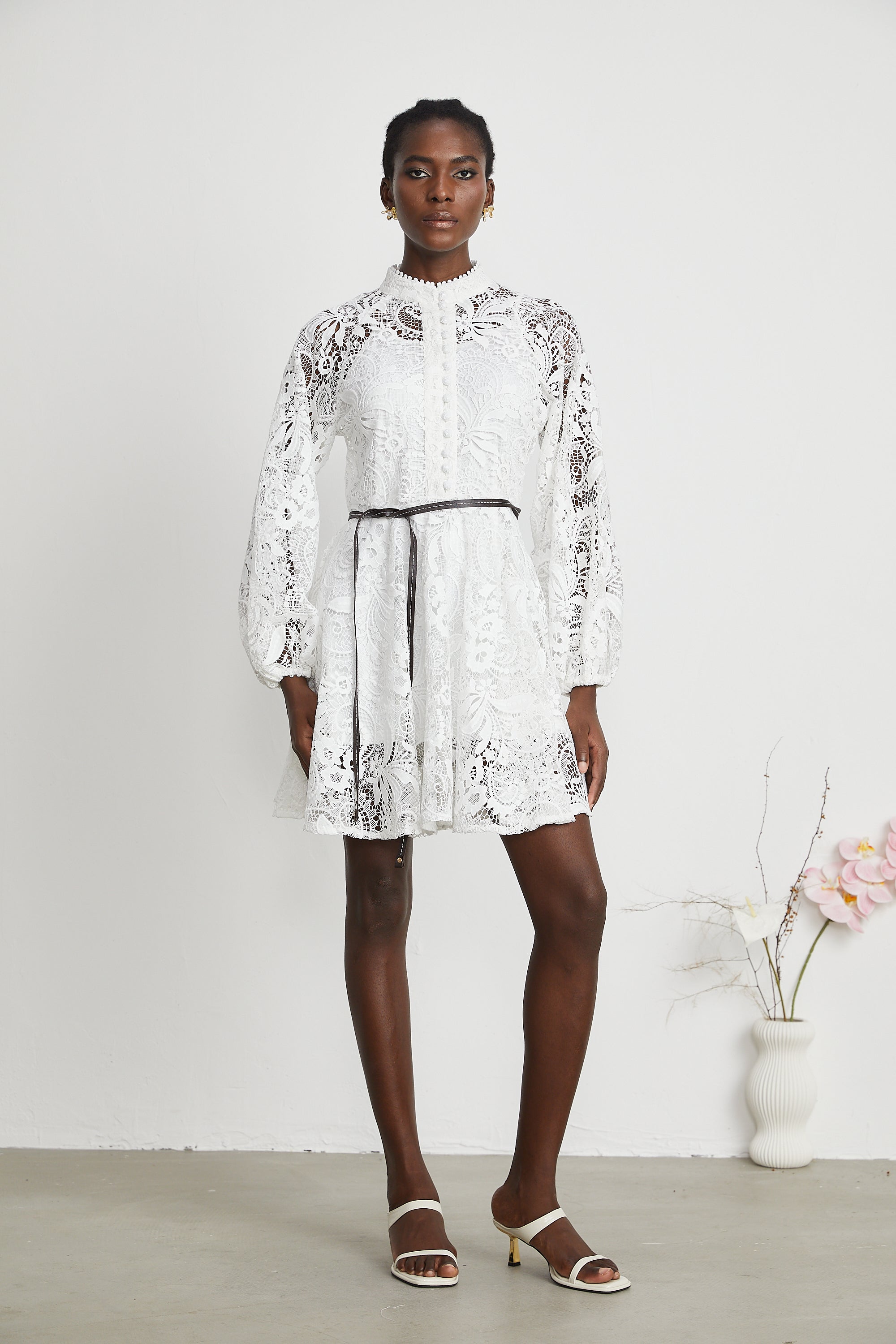 Camelliera mini elbise