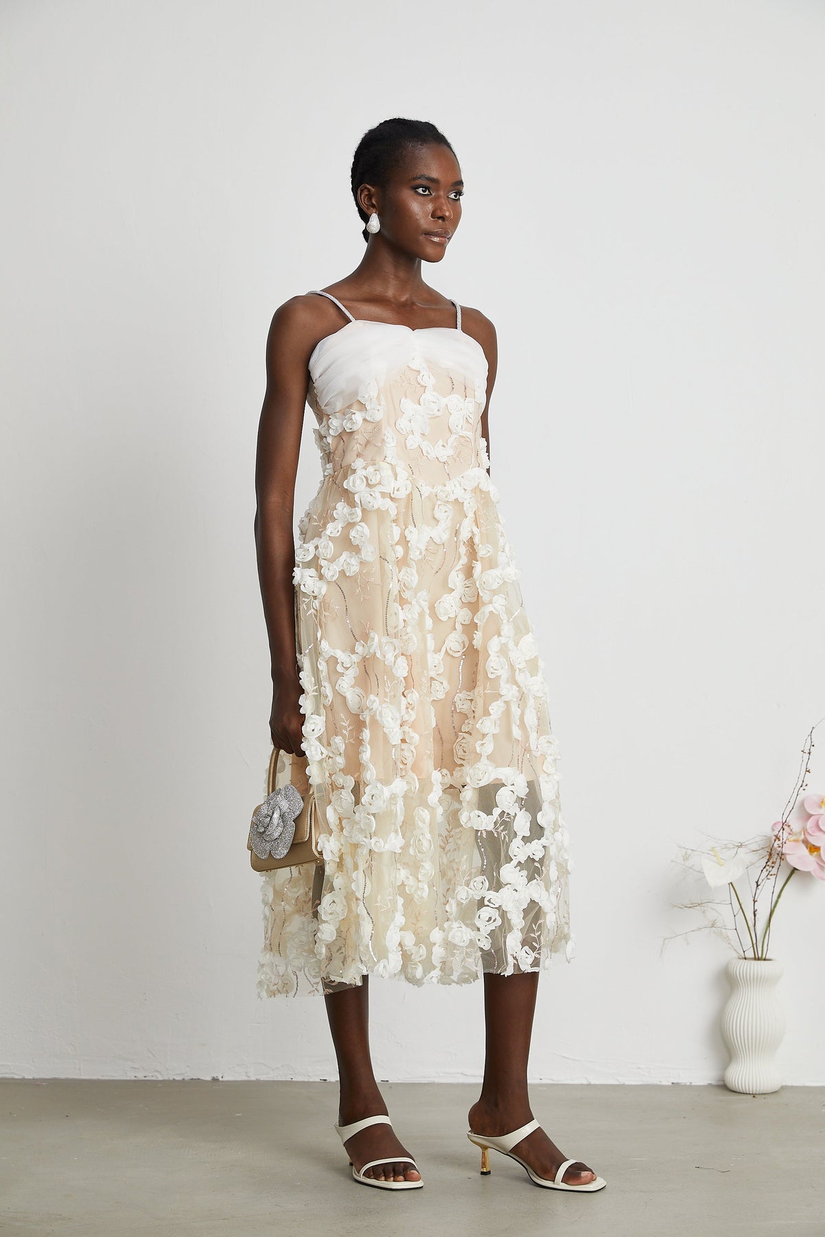 Jacqueline midi elbise