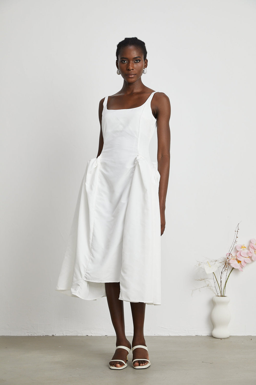 Ingrid midi elbise