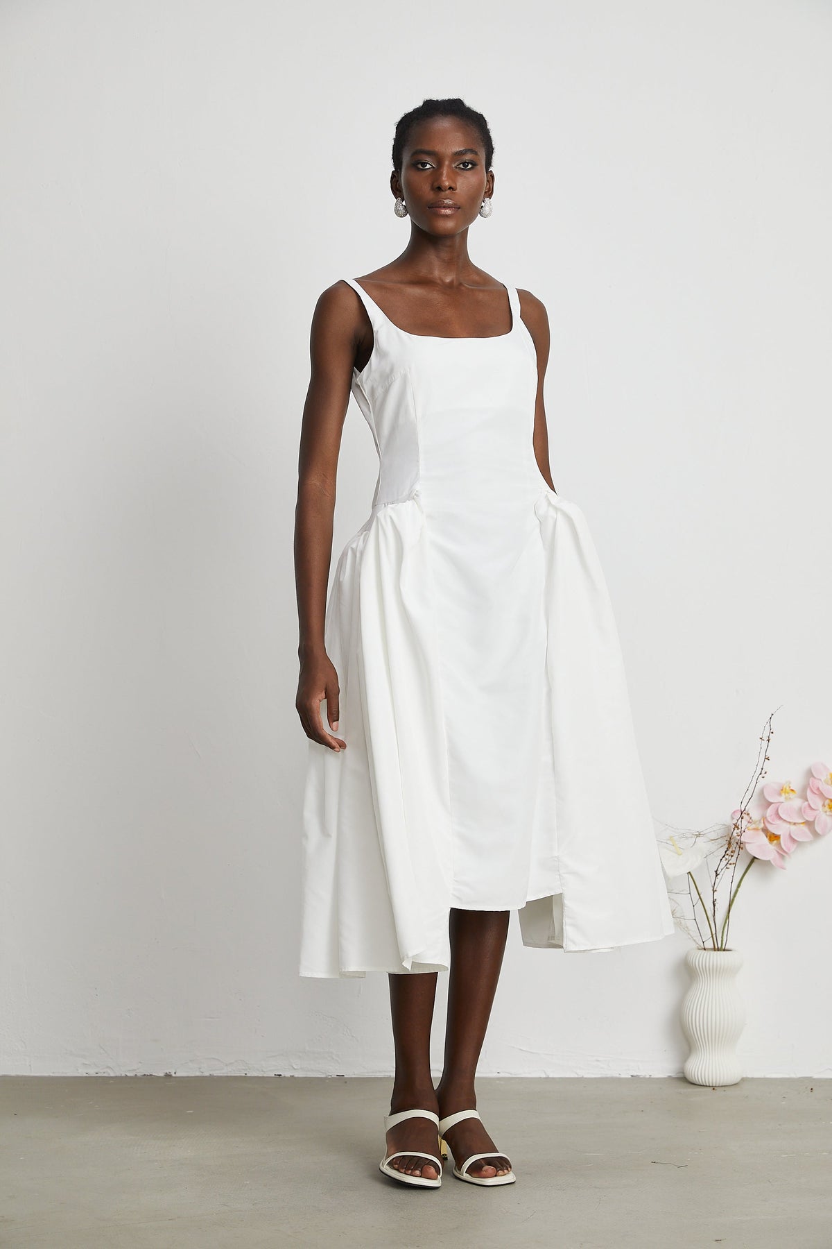 Ingrid midi elbise