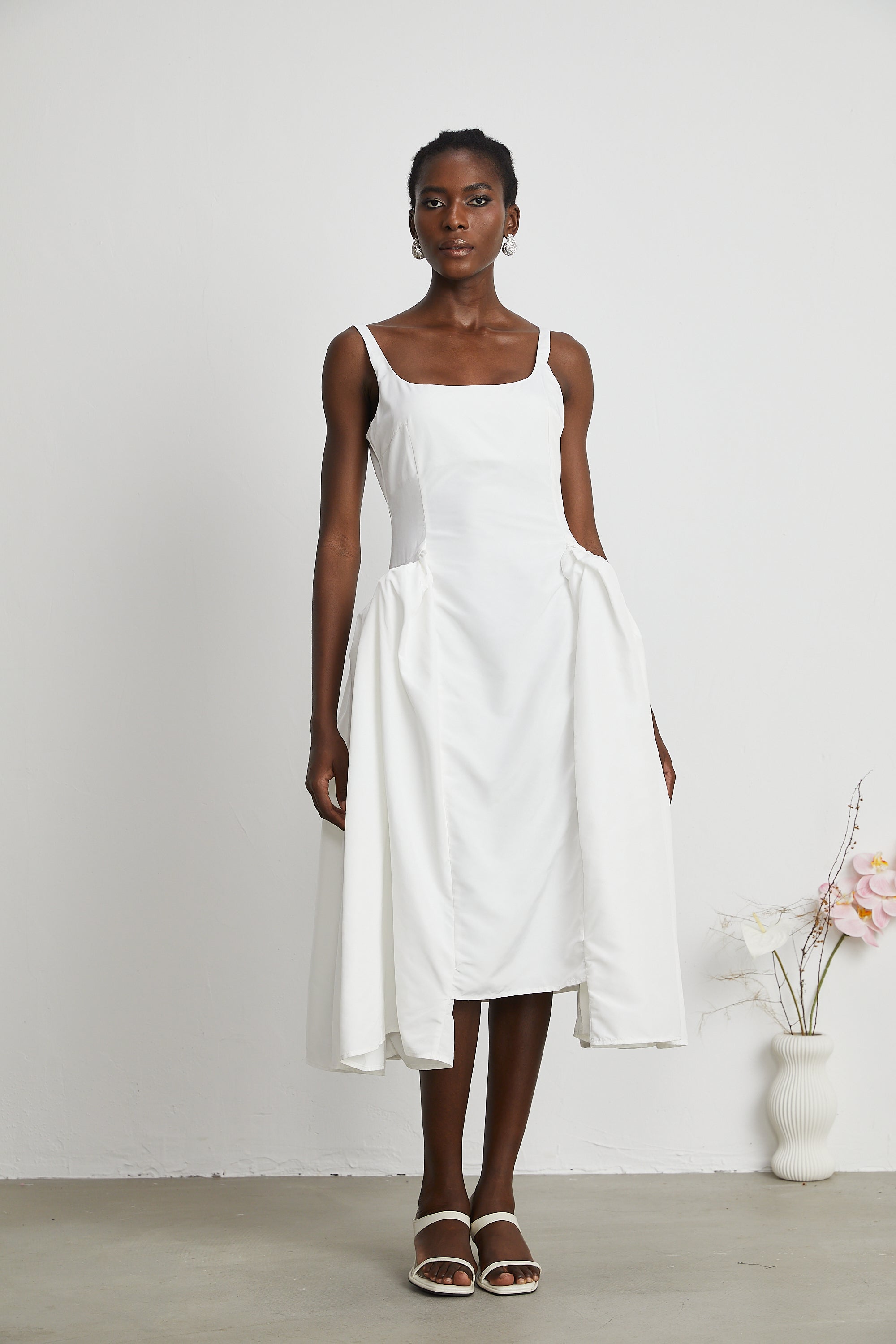 Ingrid midi elbise