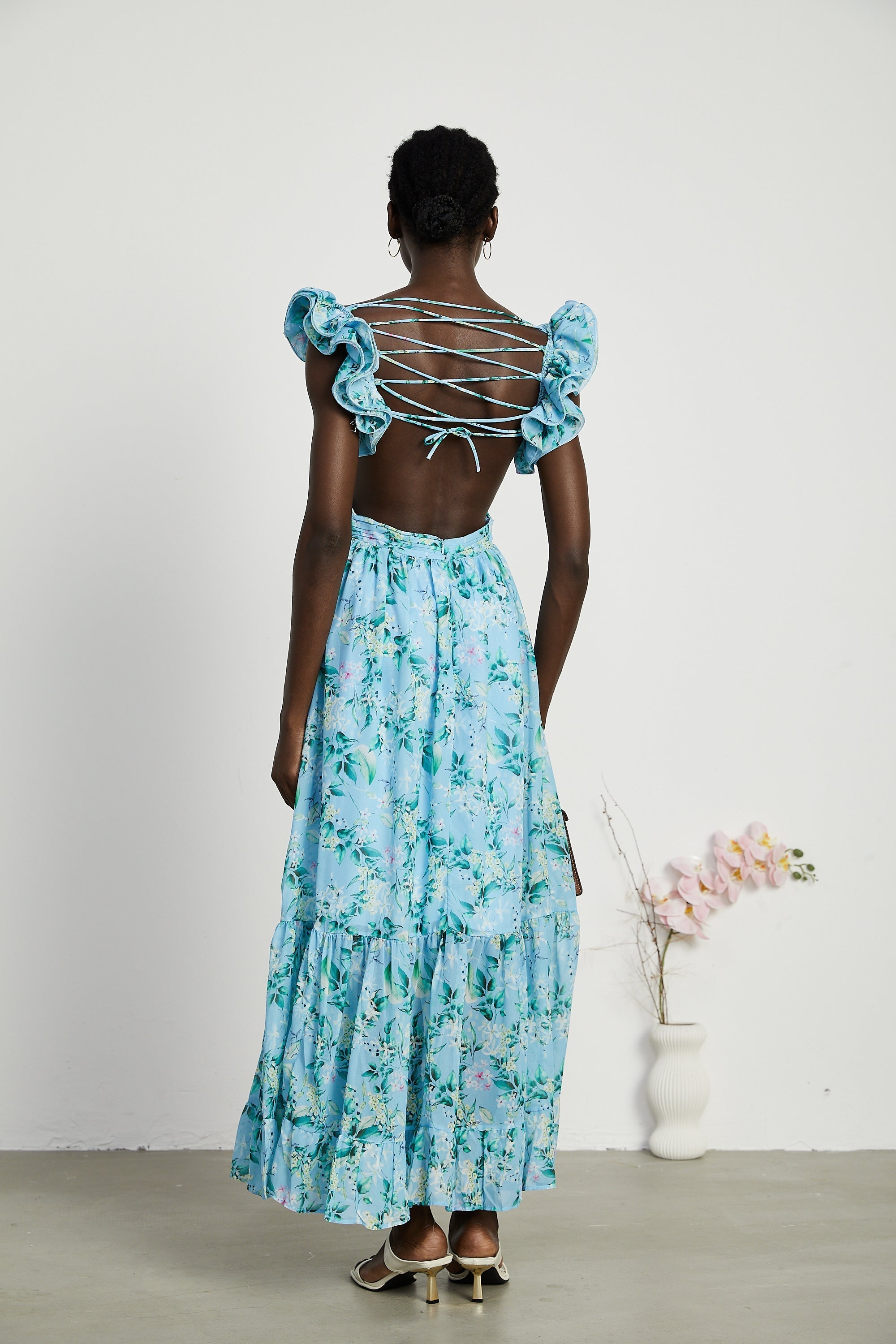 Adèle maksi elbise