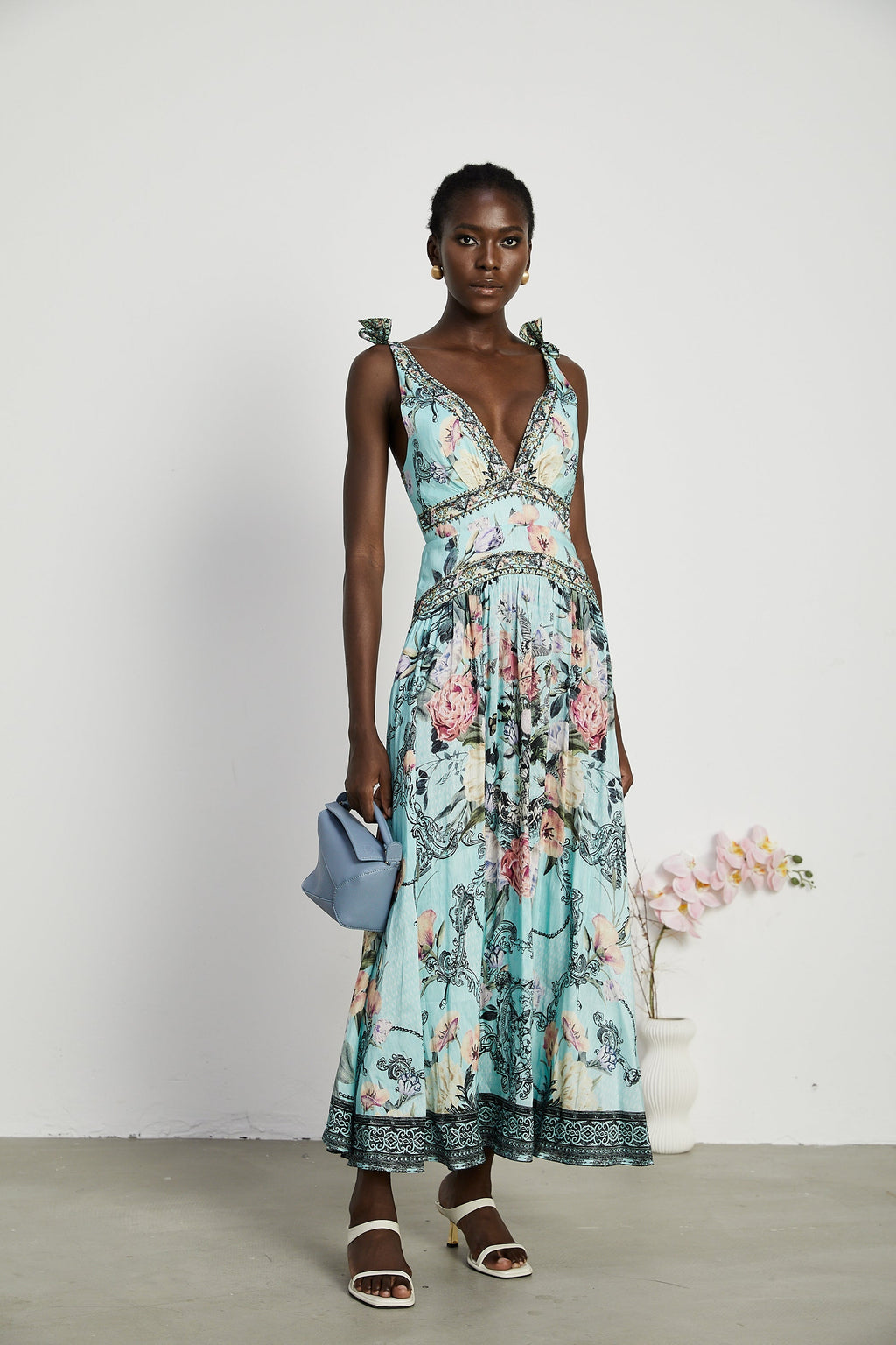 Saira midi elbise