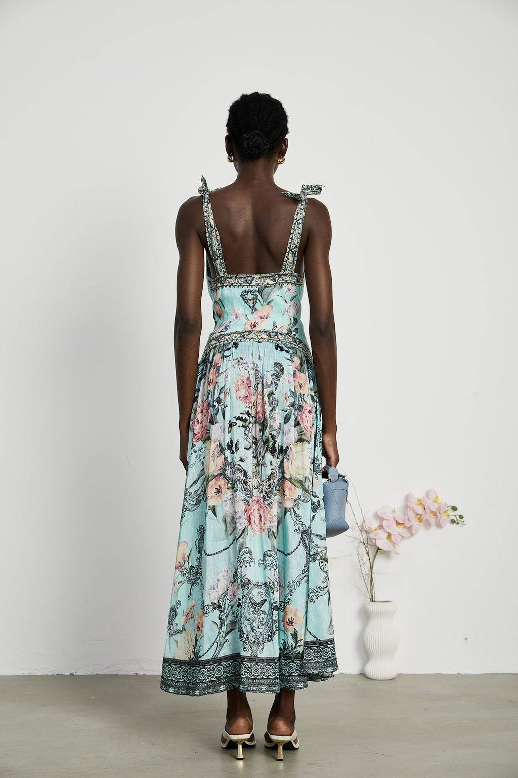 Saira midi elbise
