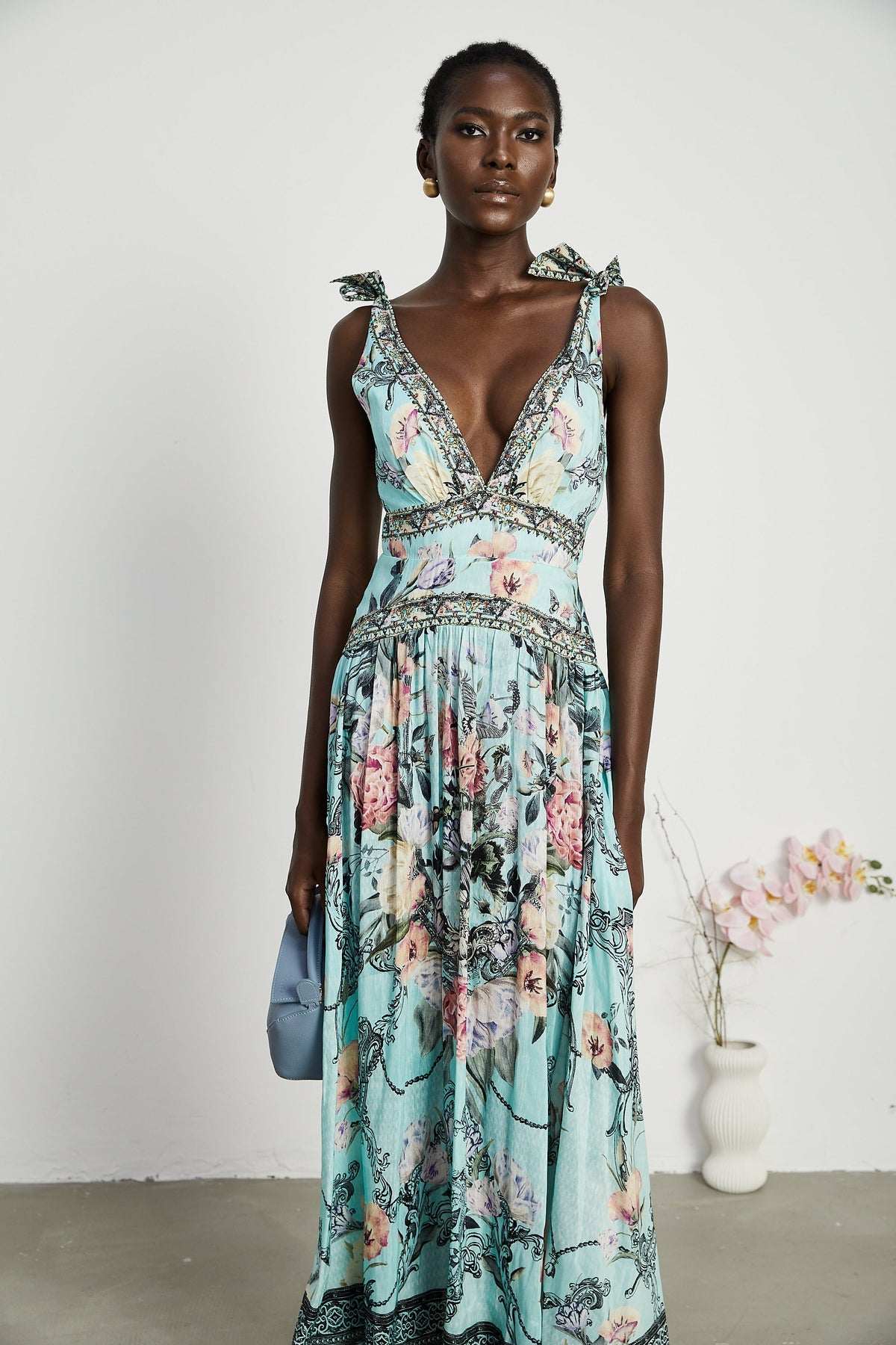 Saira midi elbise