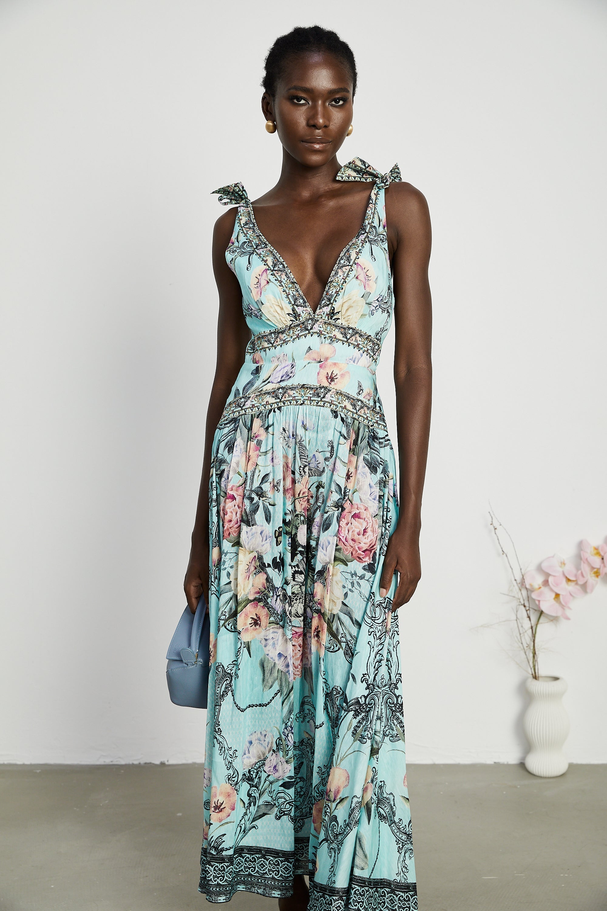 Saira midi elbise