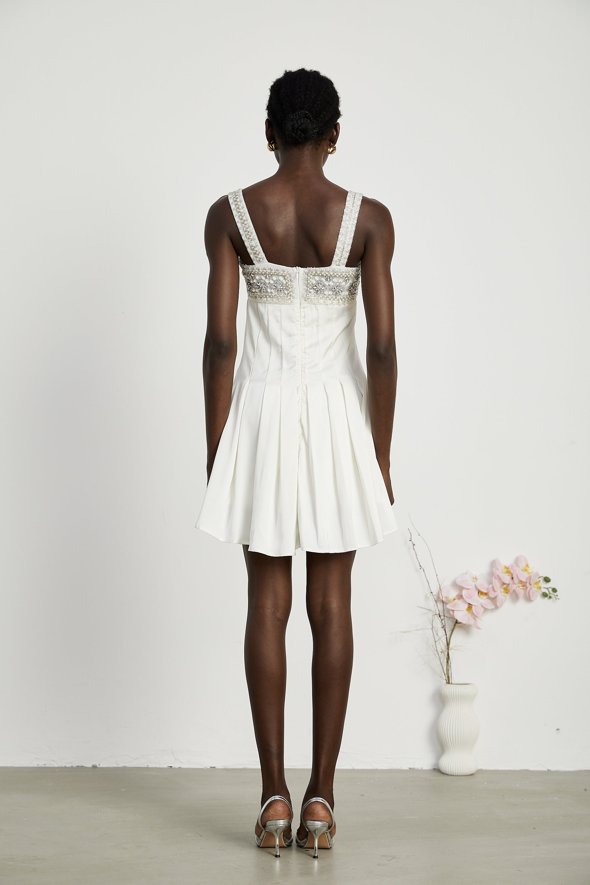 Joséphine kristal mini elbise