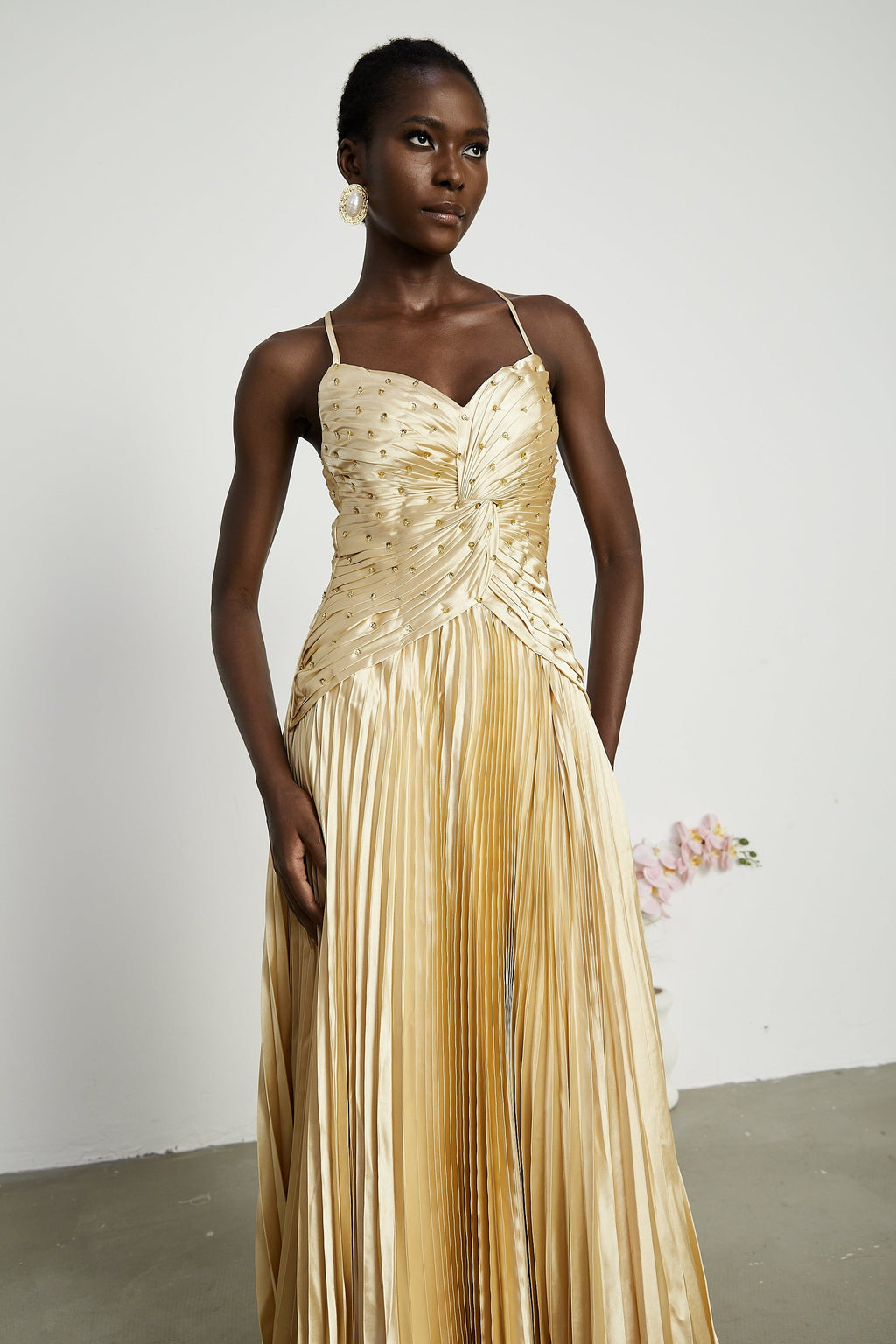 Eline maksi elbise