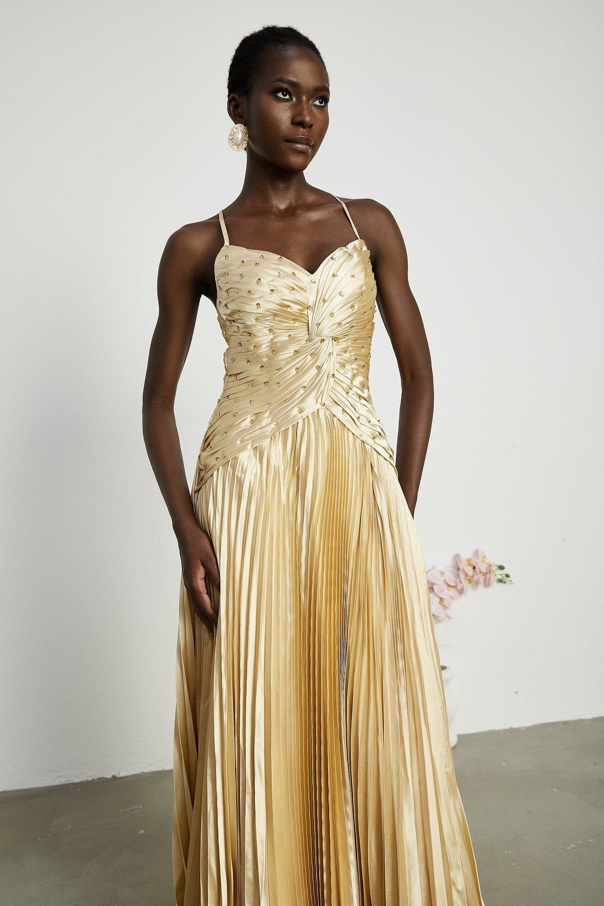 Eline maksi elbise