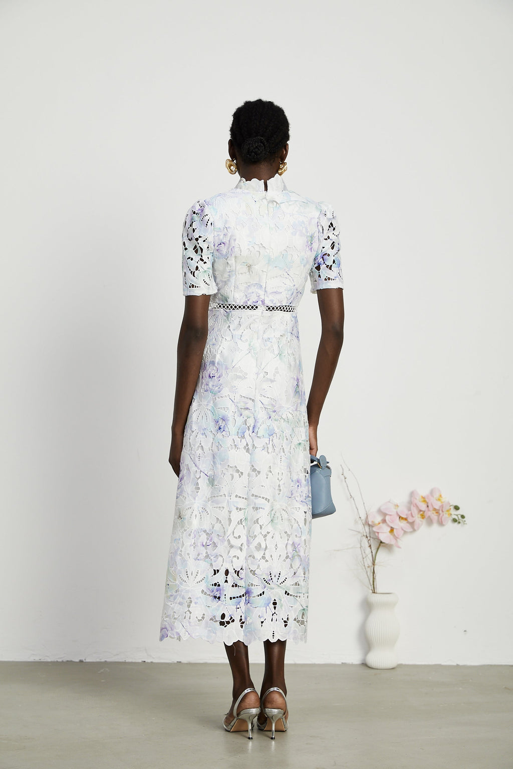 Blanche midi elbise