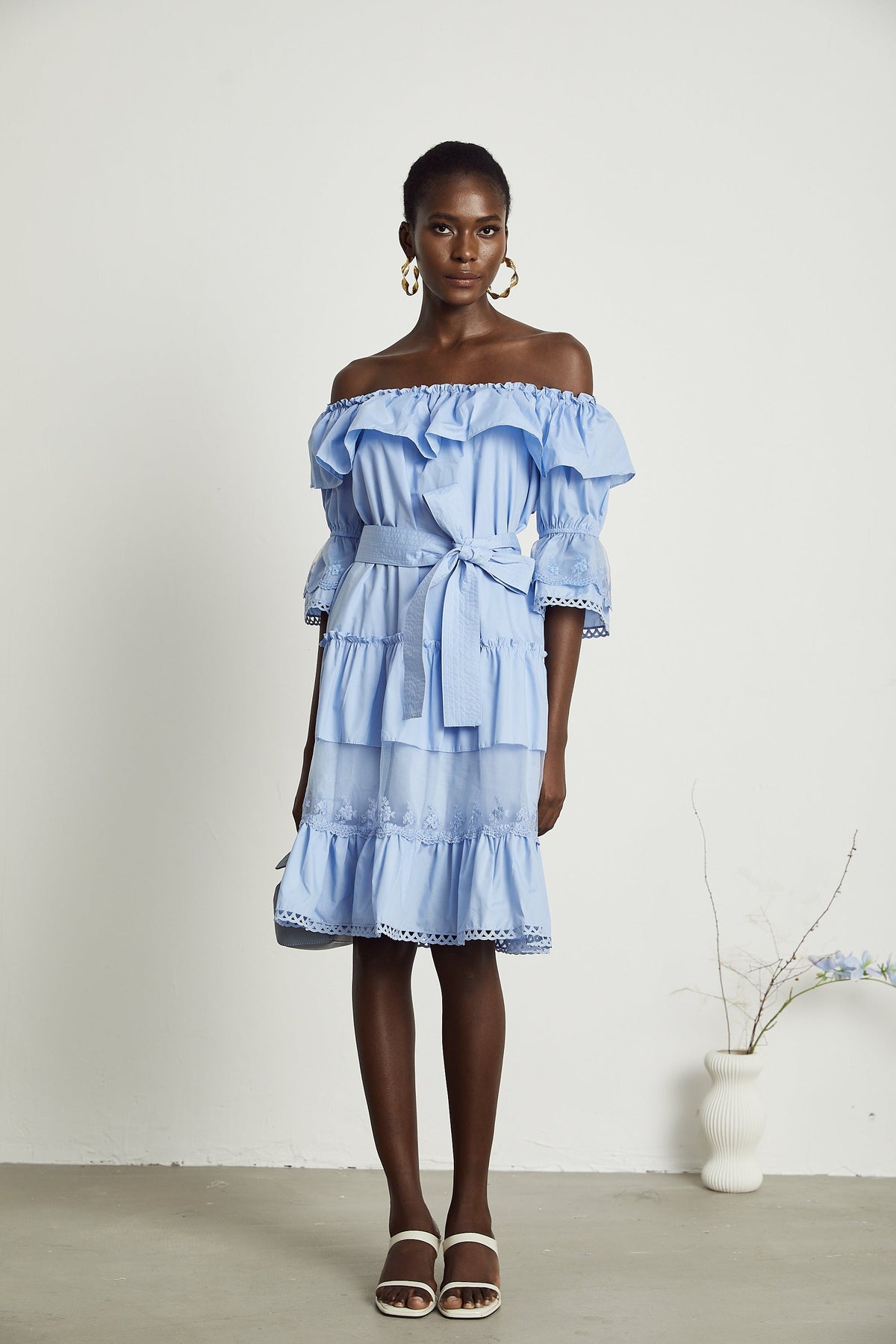 Sophie midi elbise