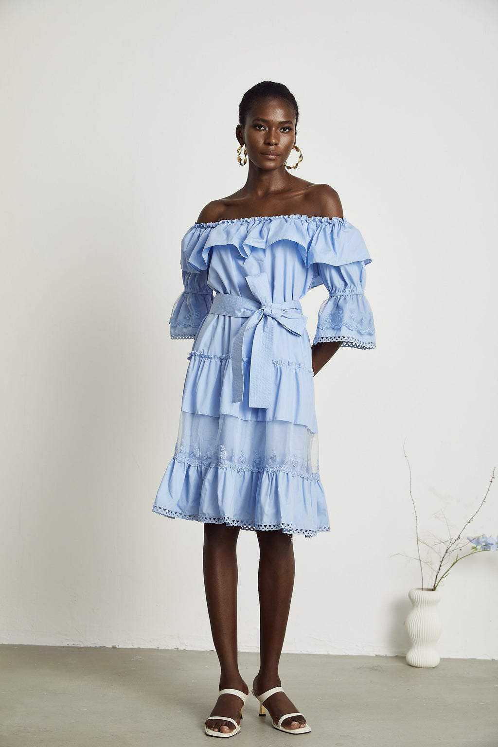 Sophie midi elbise