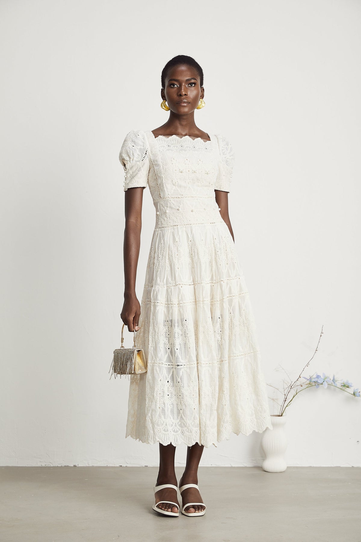 Anaïs midi elbise