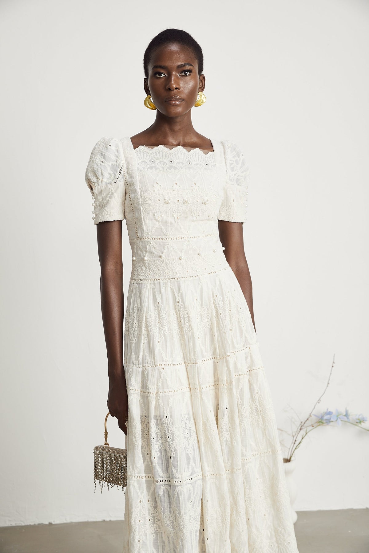 Anaïs midi elbise