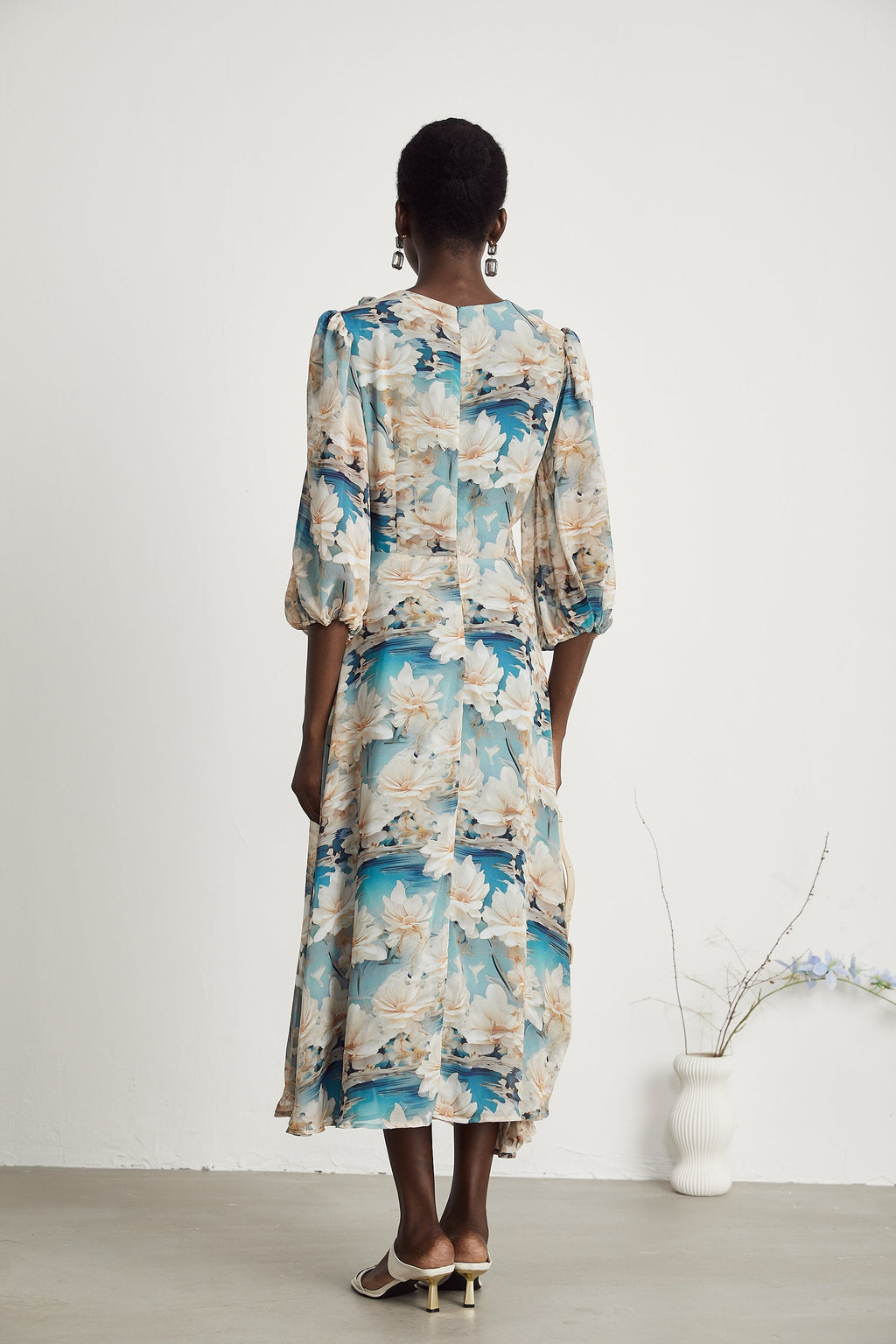 Rosalee midi elbise