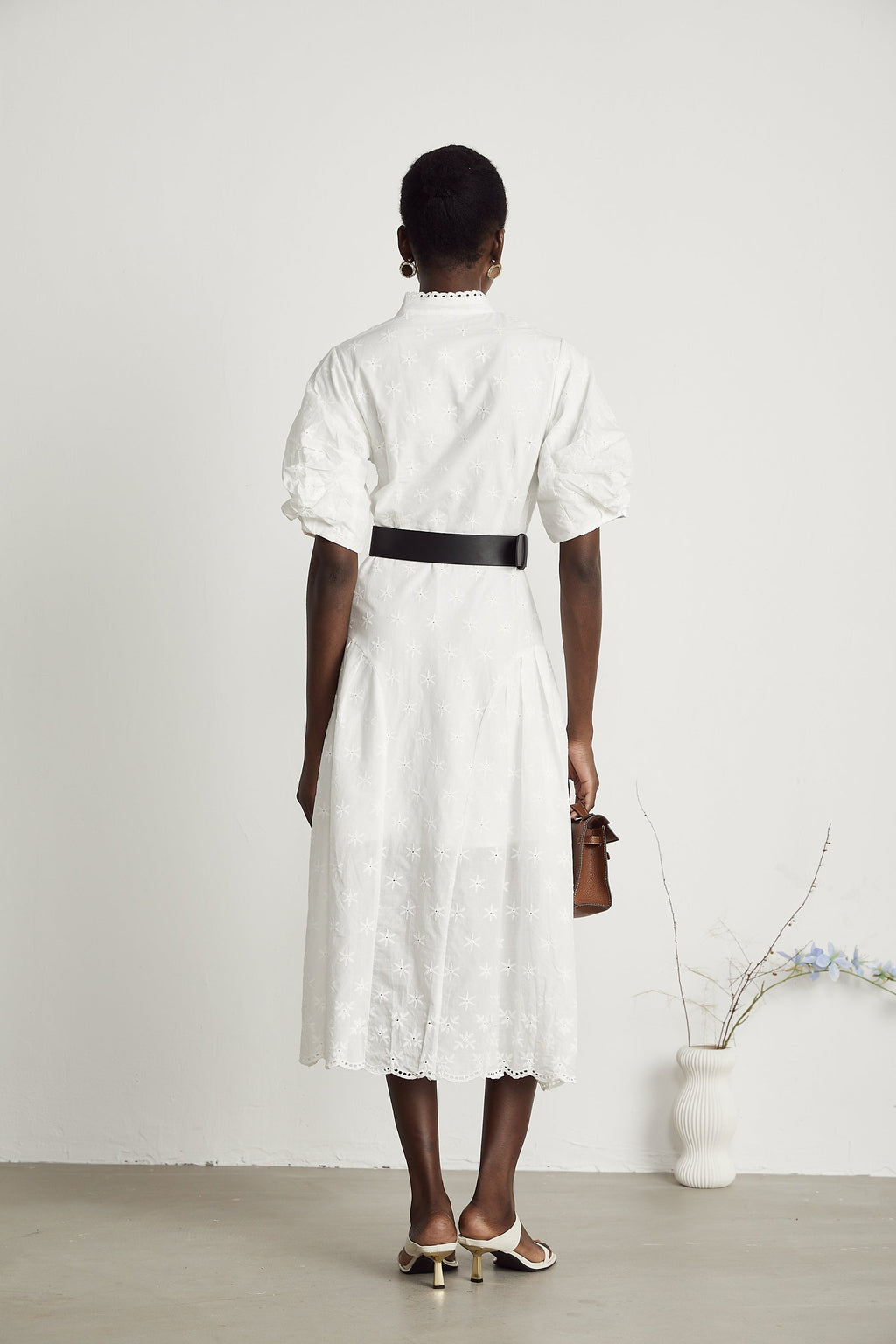 Cordelia büstiyer midi elbise