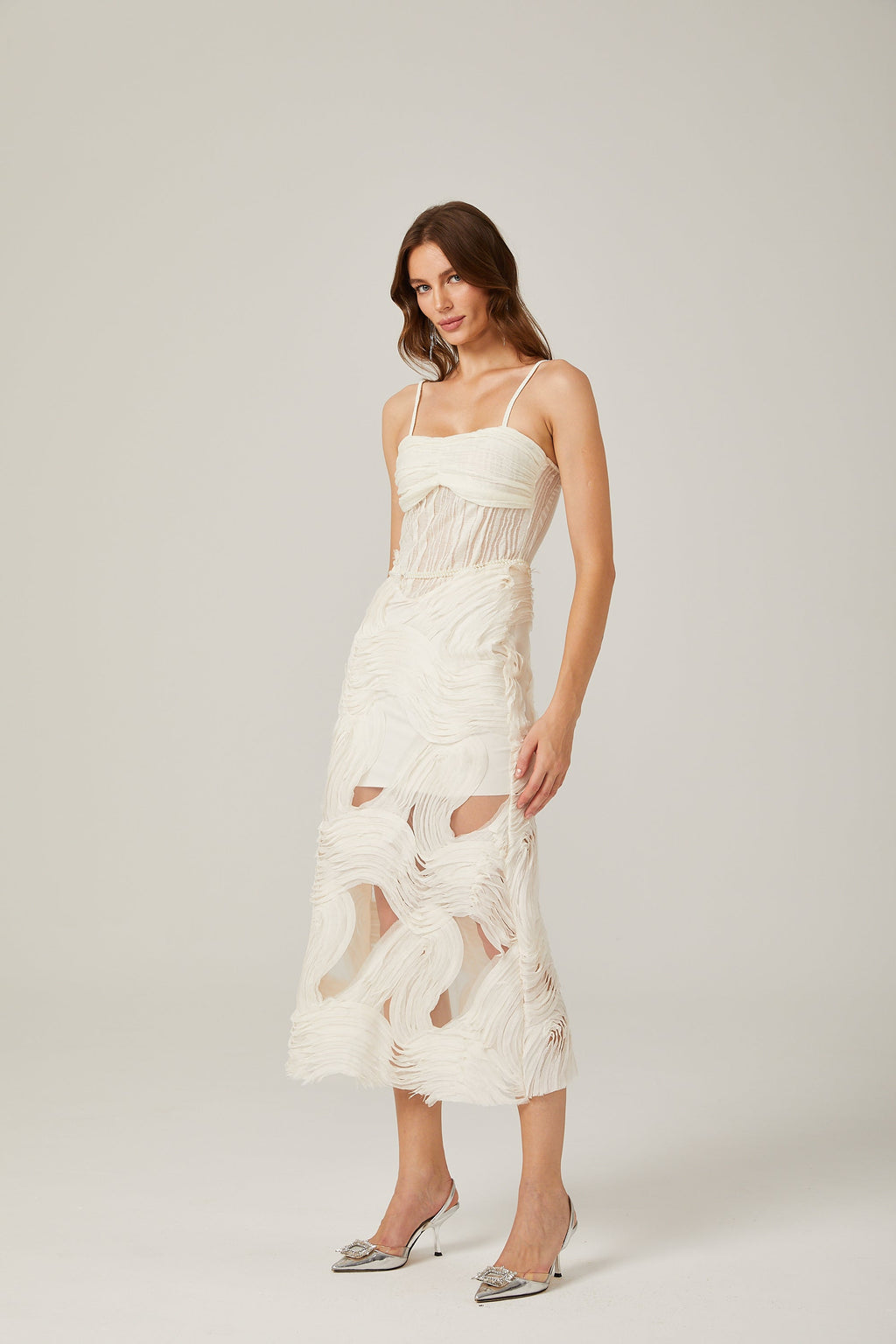 Allegra midi elbise