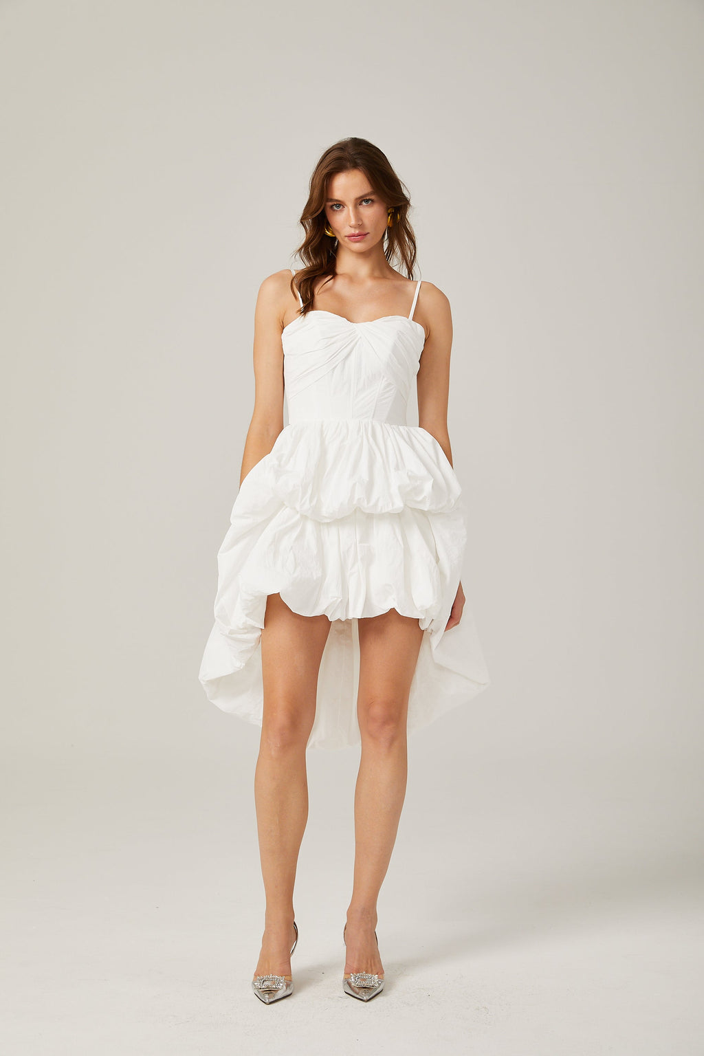 Chloé dekolte mini elbise