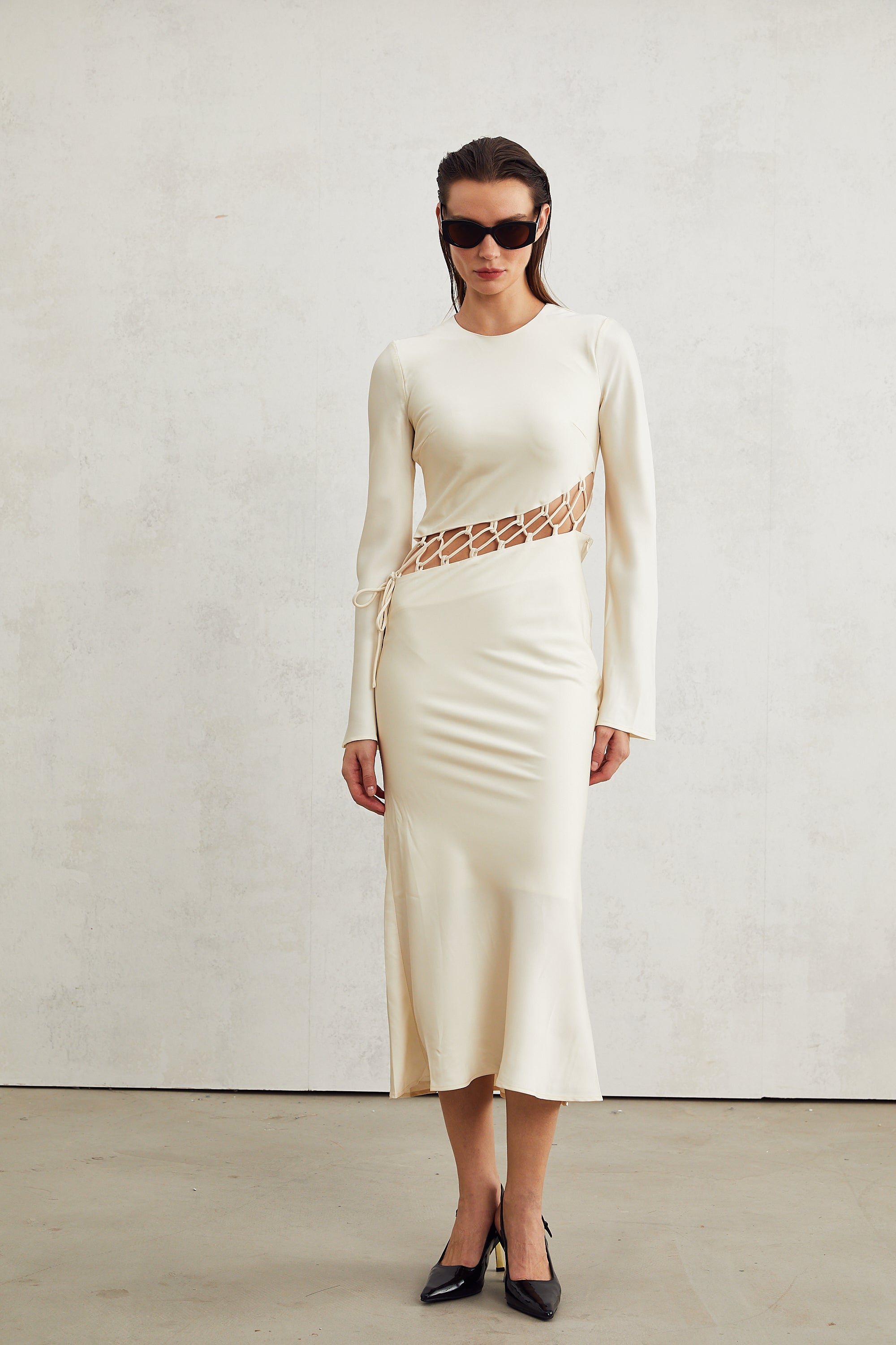 Constance midi elbise