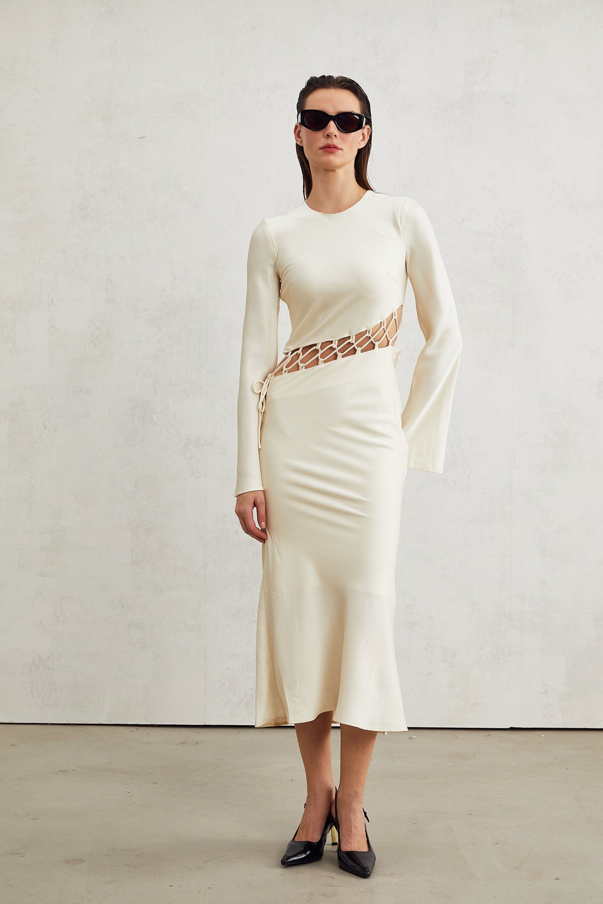 Constance midi elbise