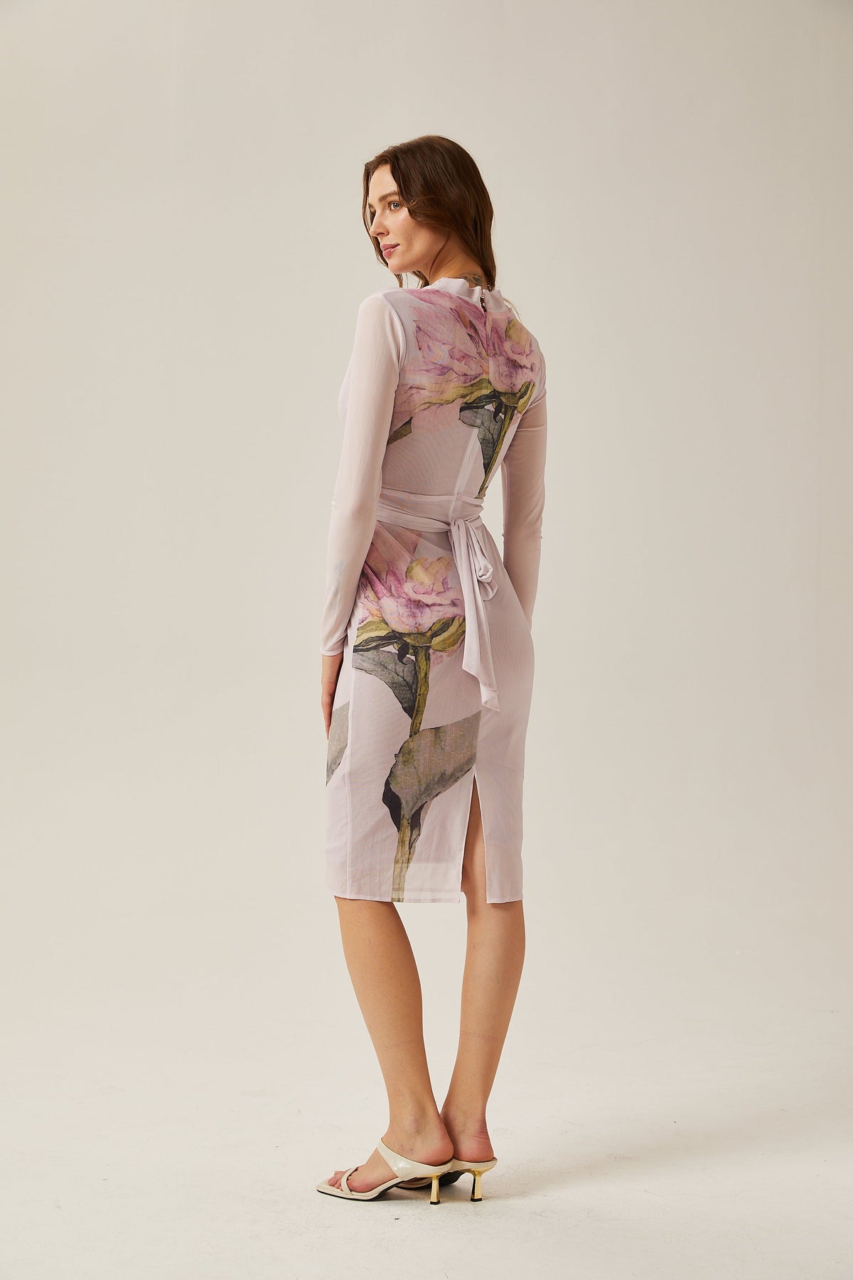 Charlotte midi elbise