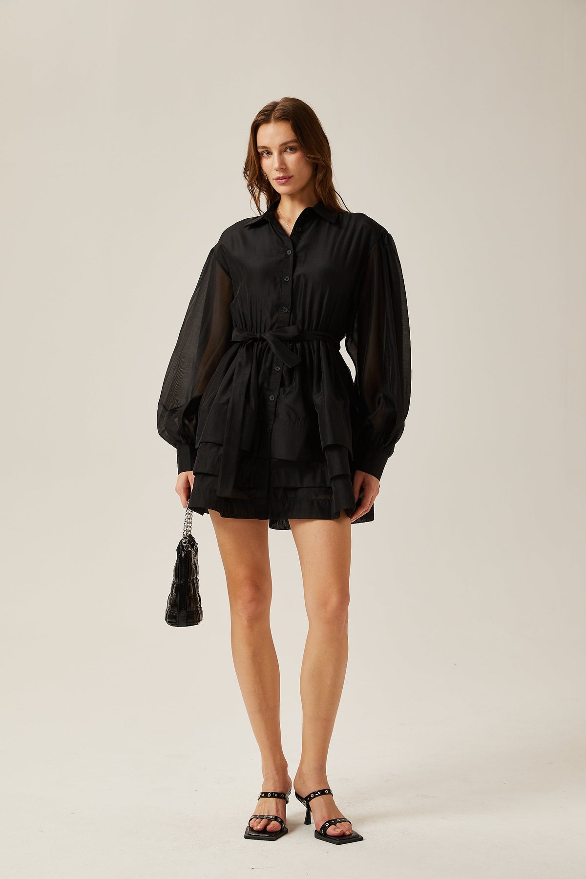 Estelle katman mini elbise