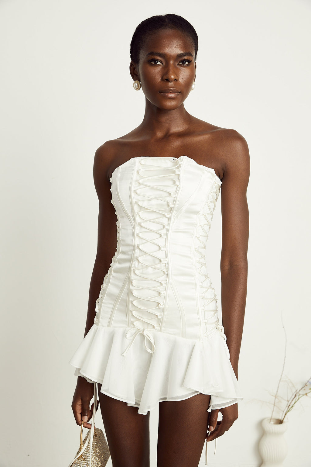 Clémence mini elbise